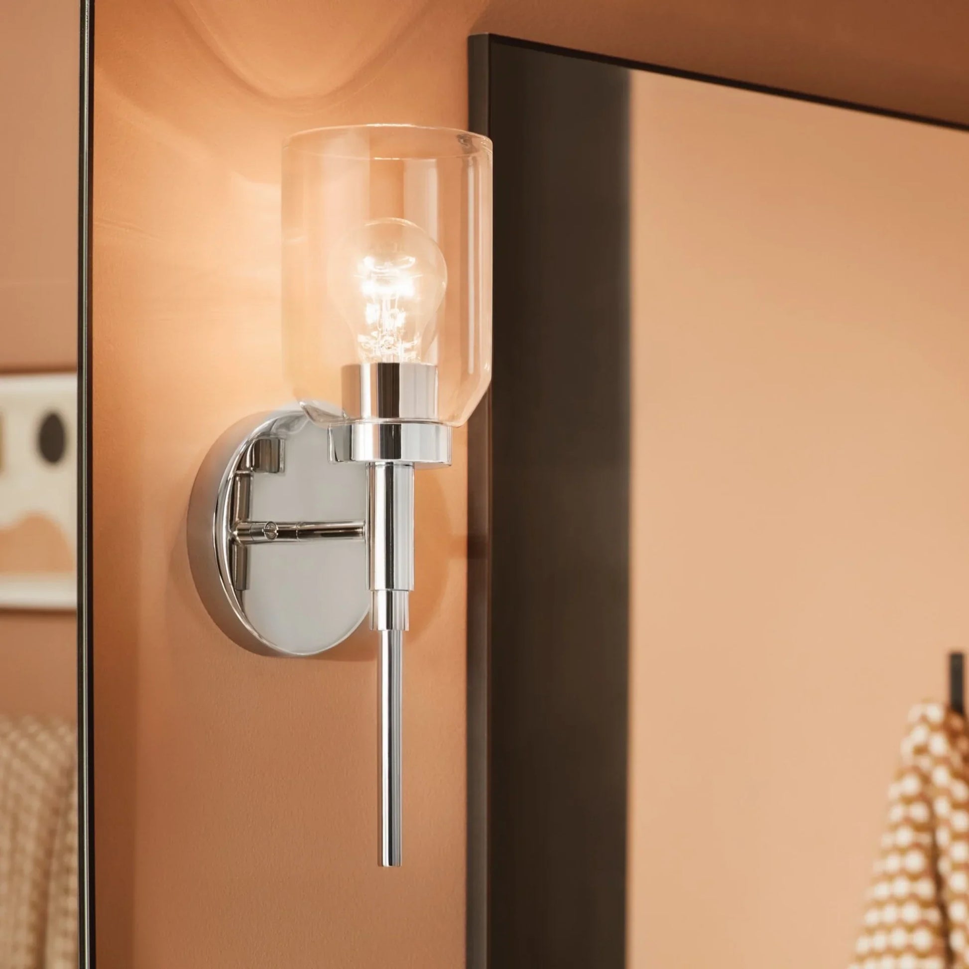 Madden 5" Wall Sconce, Chrome Finish - Bees Lighting