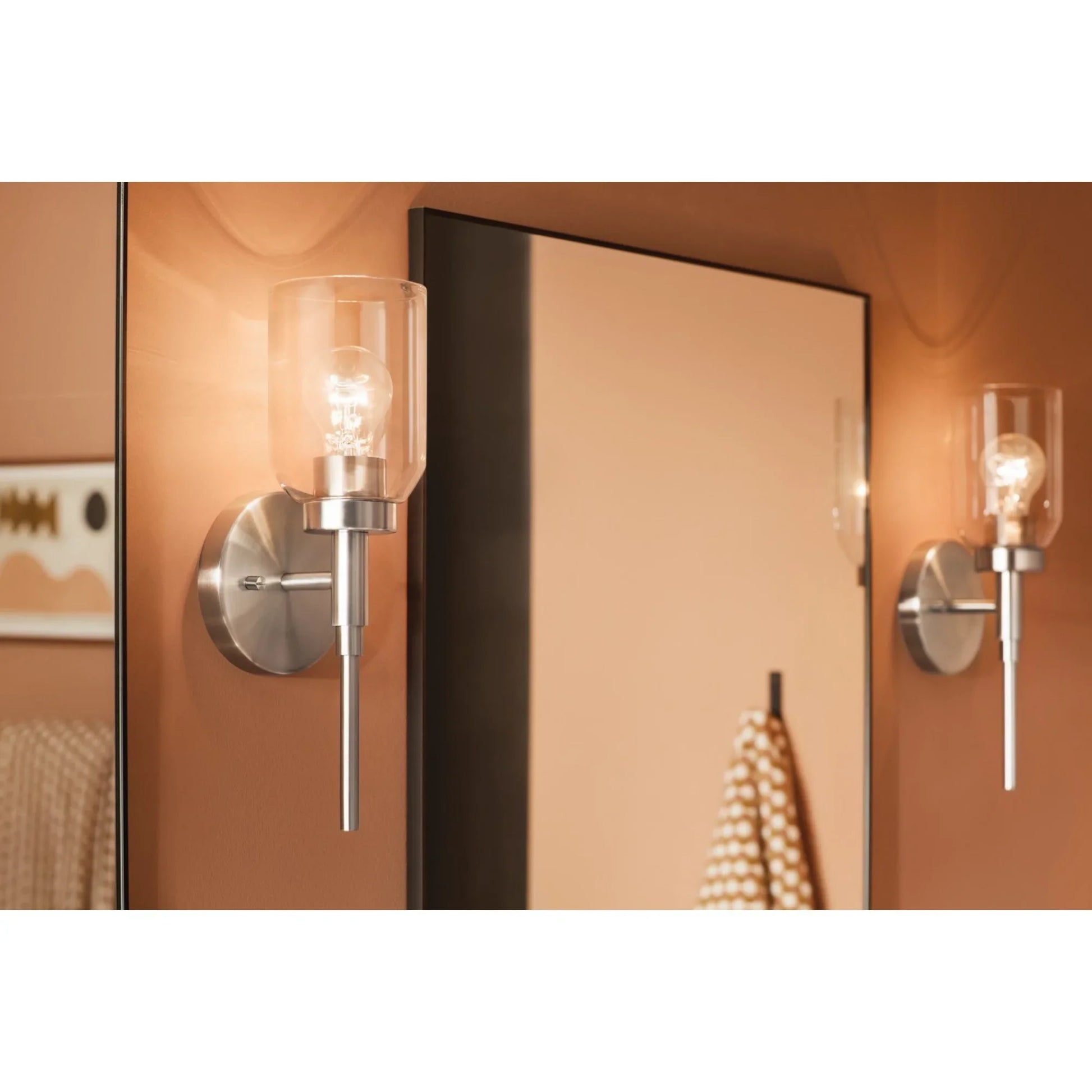 Madden 5" Wall Sconce, Brushed Nickel Finish - Bees Lighting