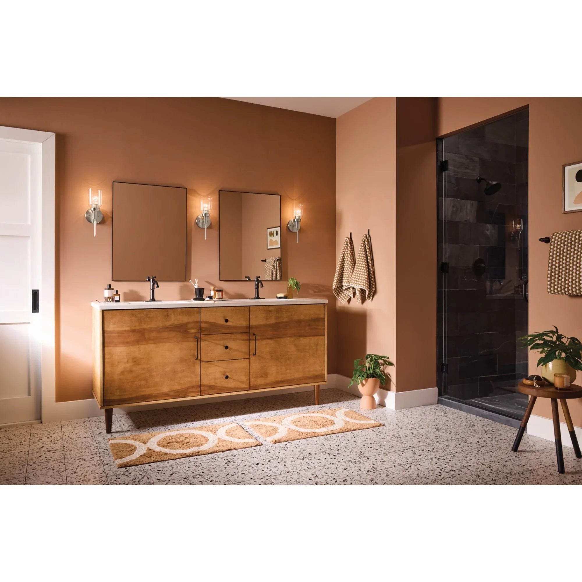 Madden 5" Wall Sconce, Brushed Nickel Finish - Bees Lighting