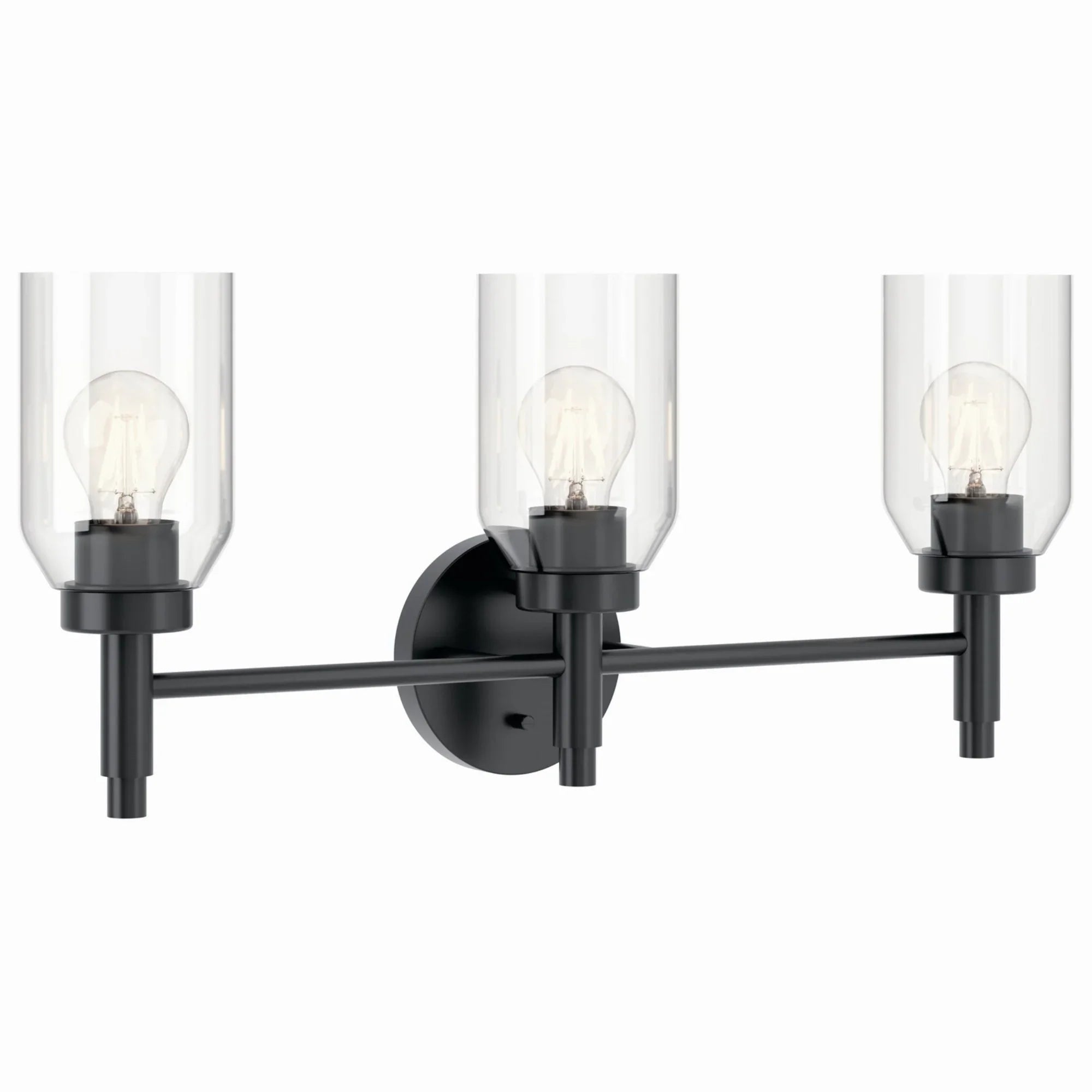 Madden 24" 3-Light Vanity Light, Black Finish - Bees Lighting