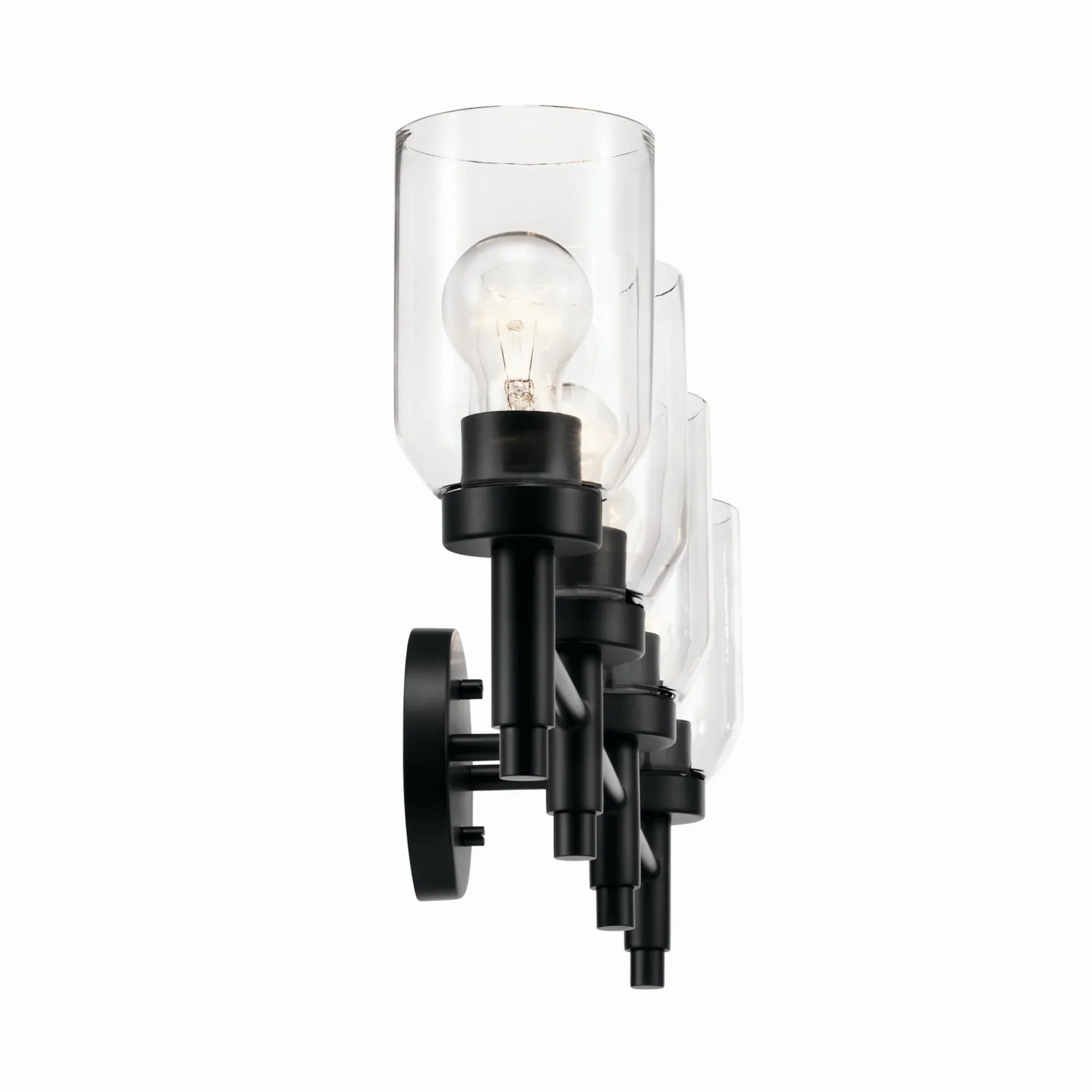 Madden 34" 4-Light Vanity Light, Black Finish - Bees Lighting