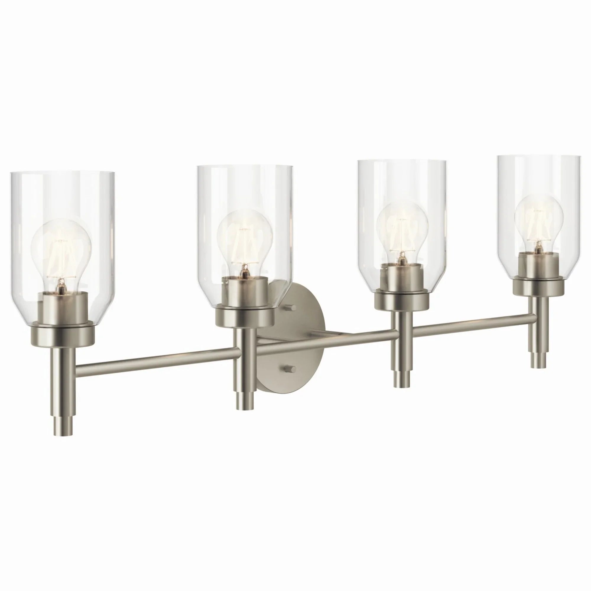 Madden 34" 4-Light Vanity Light, Brushed Nickel Finish - Bees Lighting