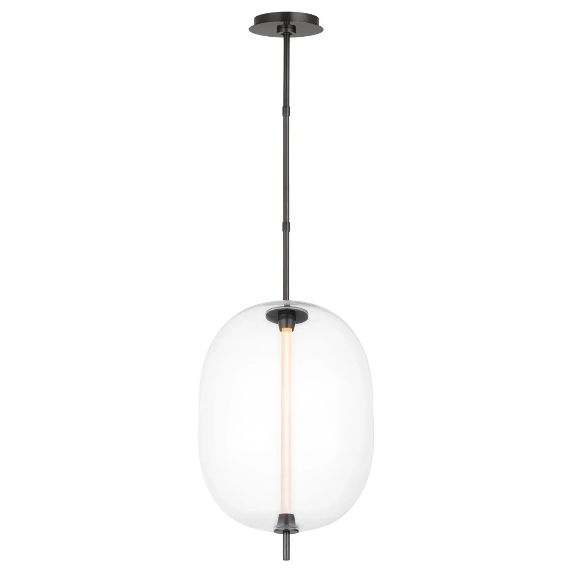 Heian 19" LED Pendant, 120-277V, Bronze Finish - Bees Lighting