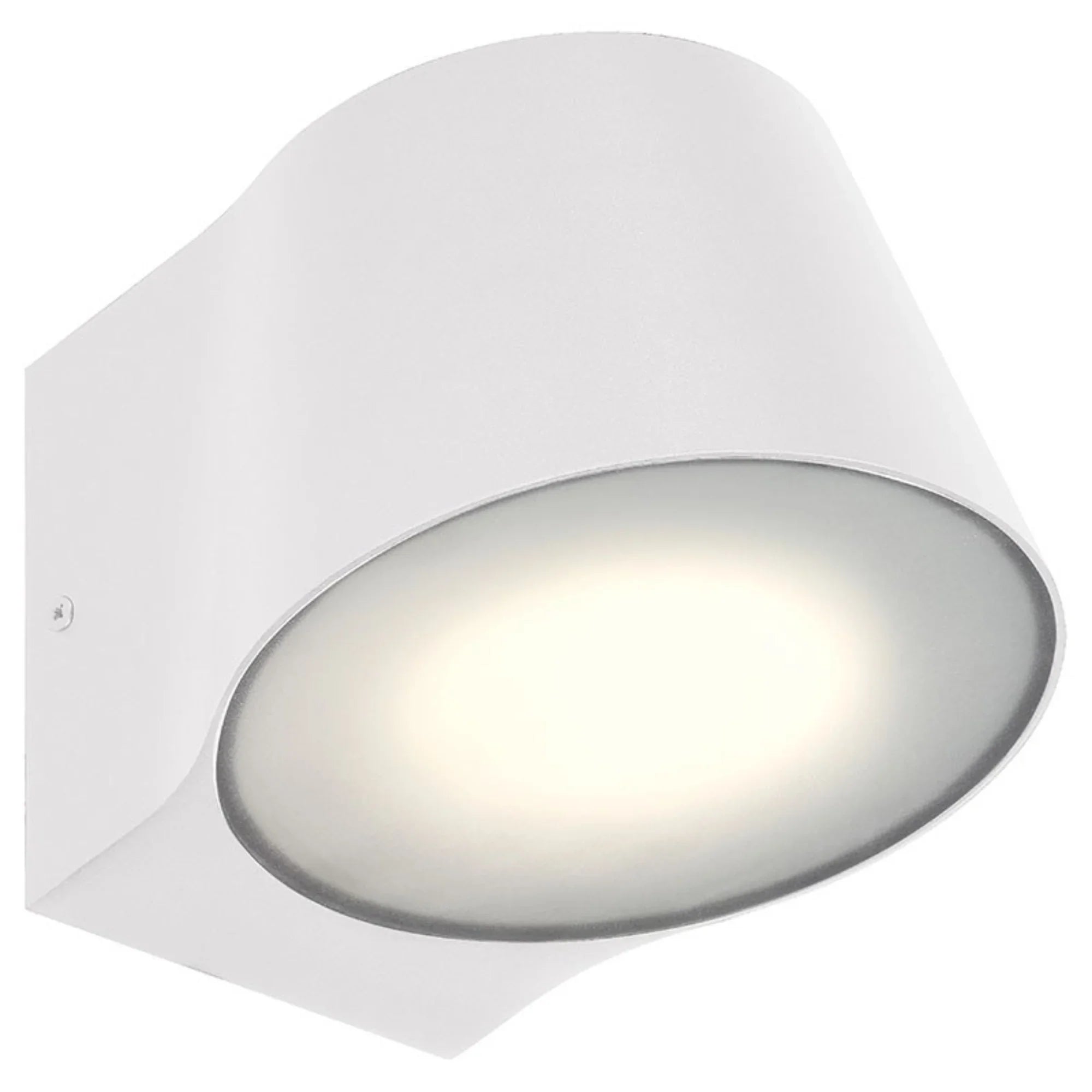 Ry 7" LED Outdoor Wall Sconce, White Finish - Bees Lighting