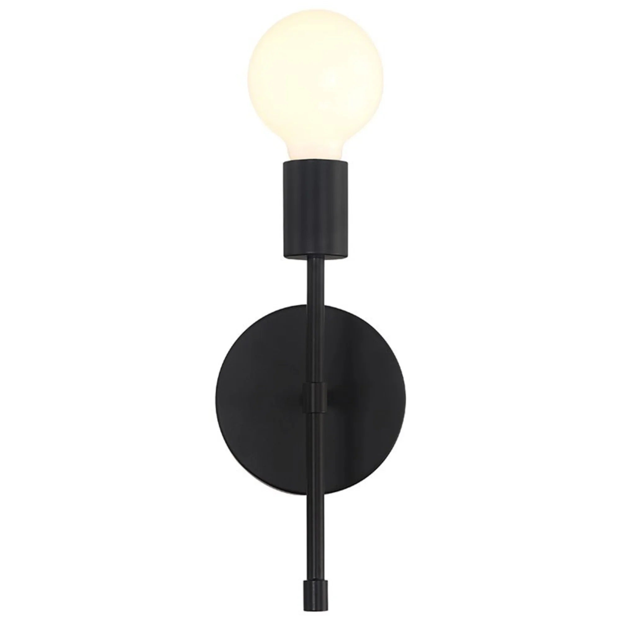 Iconic II G 12" LED Wall Sconce, Matte Black Finish - Bees Lighting