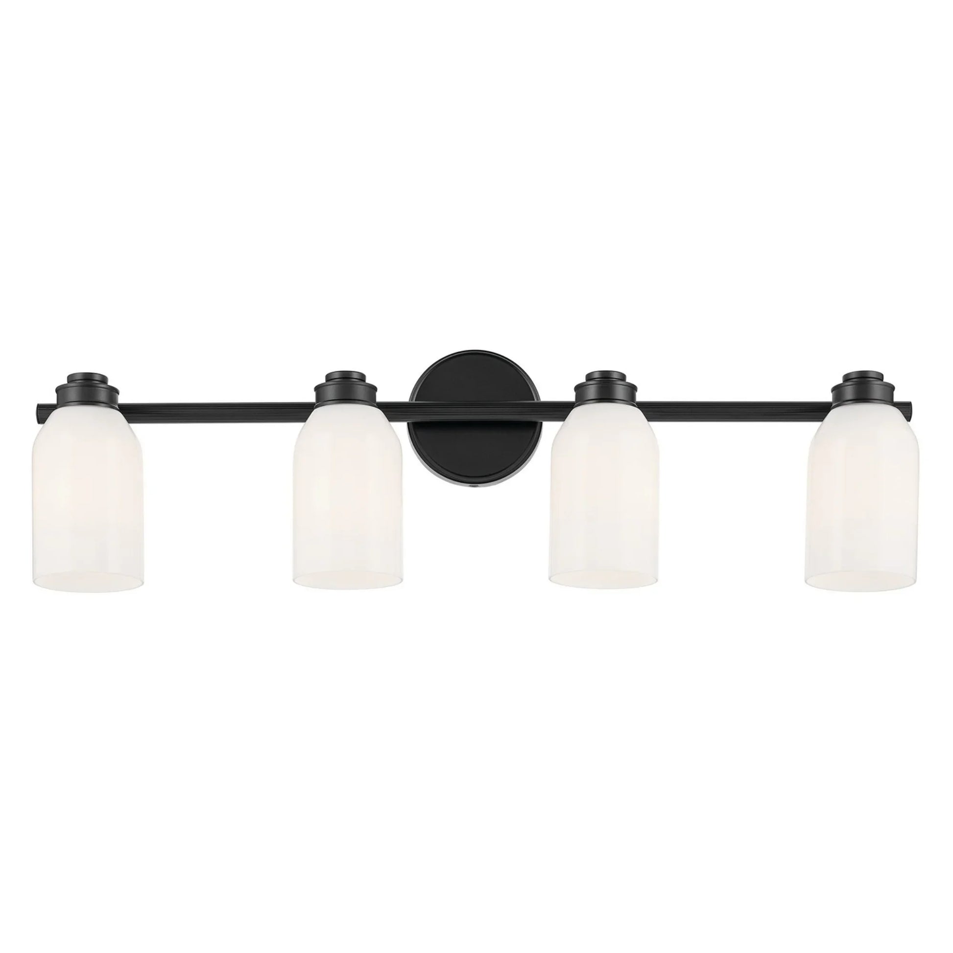 Shae 32" 4-Light Bath Vanity Light, Black Finish - Bees Lighting