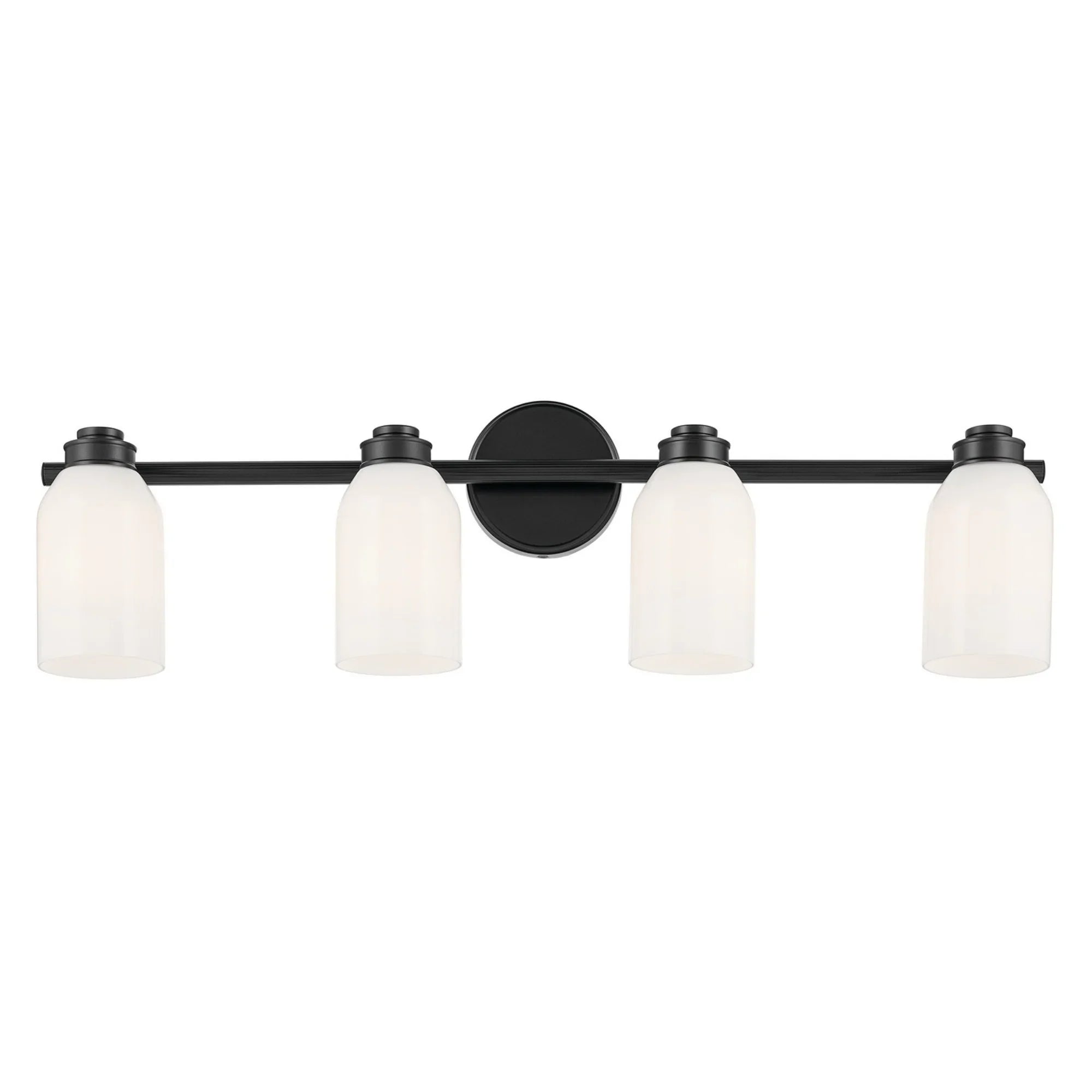 Shae 32" 4-Light Bath Vanity Light, Black Finish - Bees Lighting