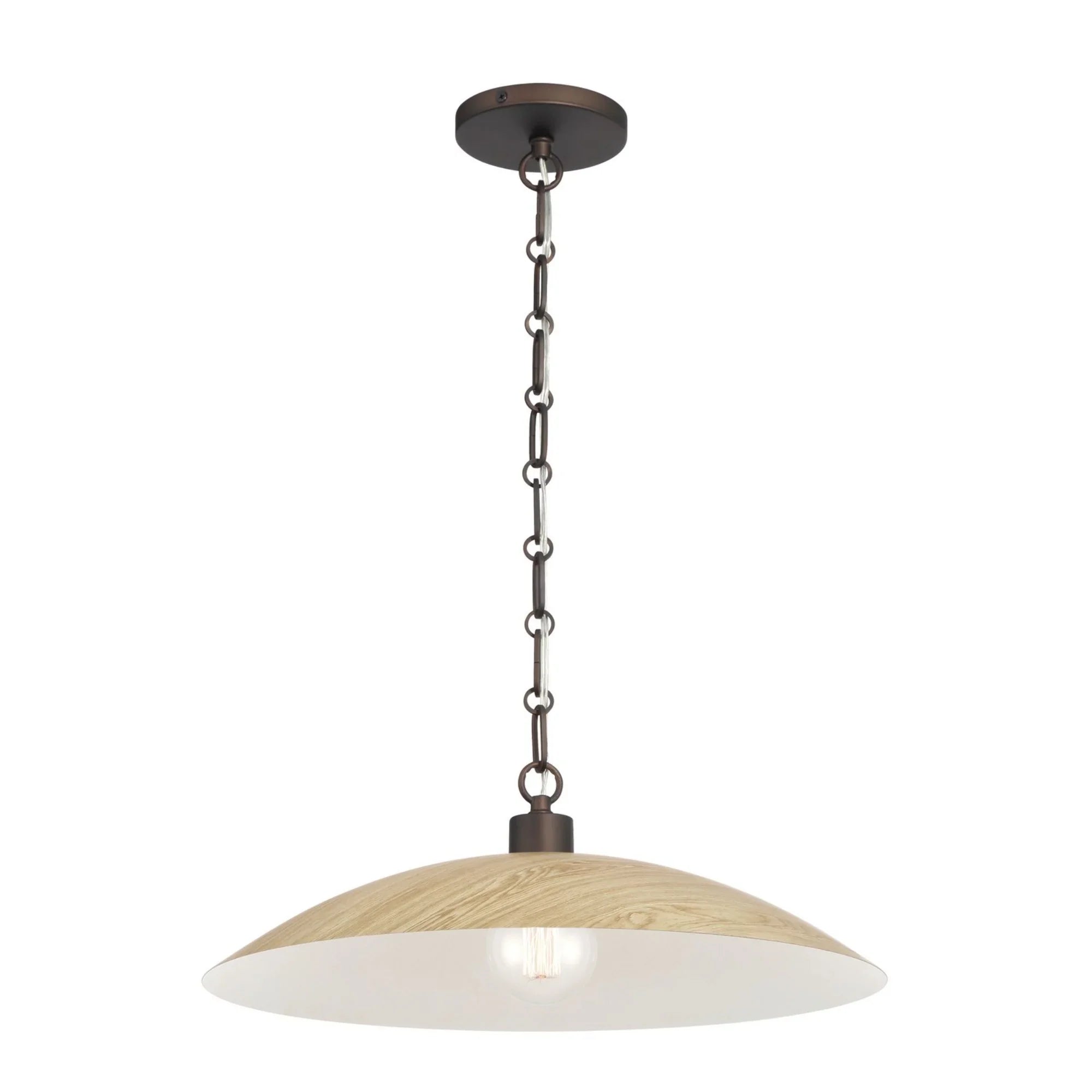 Derby 19" Pendant, Dark Bronze Finish - Bees Lighting