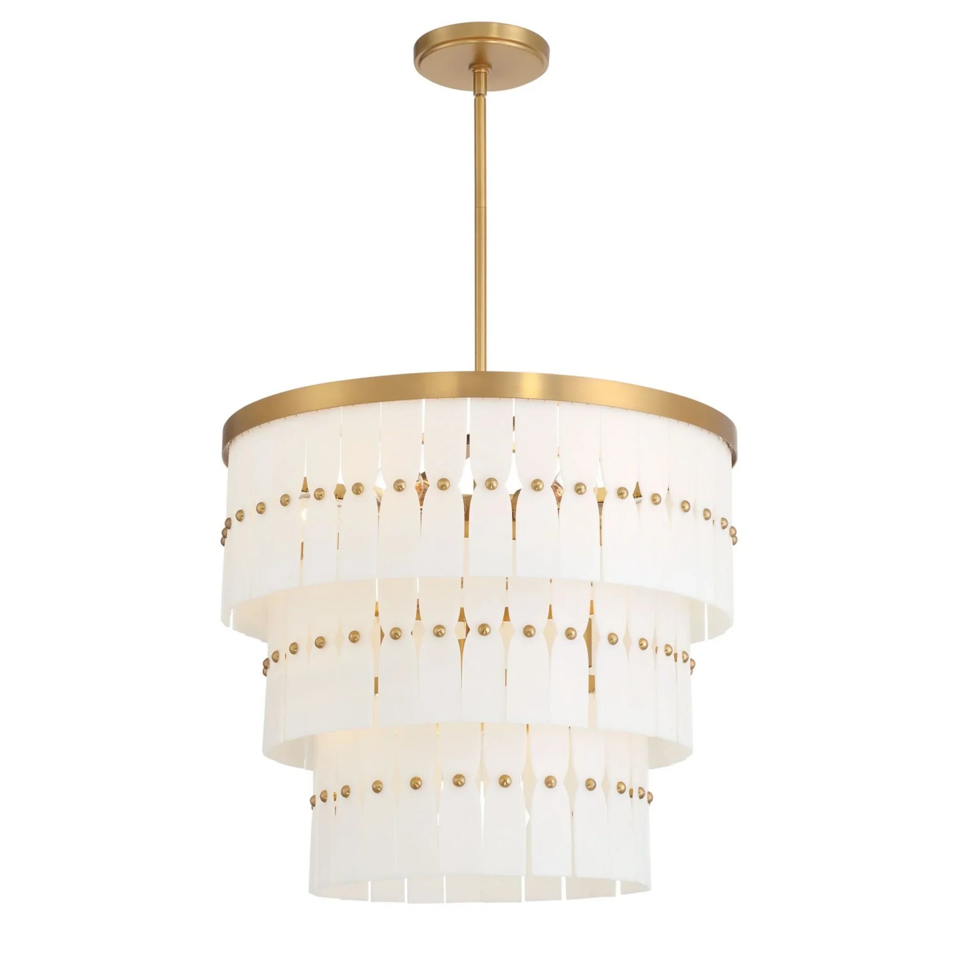 Coronelle 26" 9-Light Pendant, Legacy Brass Finish - Bees Lighting