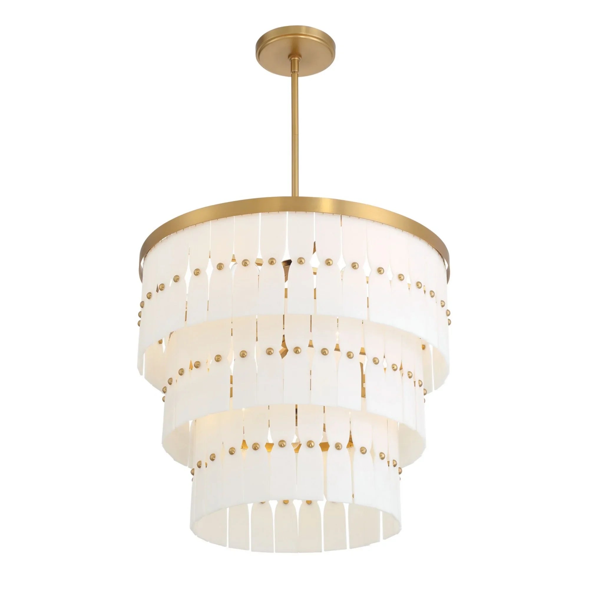 Coronelle 26" 9-Light Pendant, Legacy Brass Finish - Bees Lighting