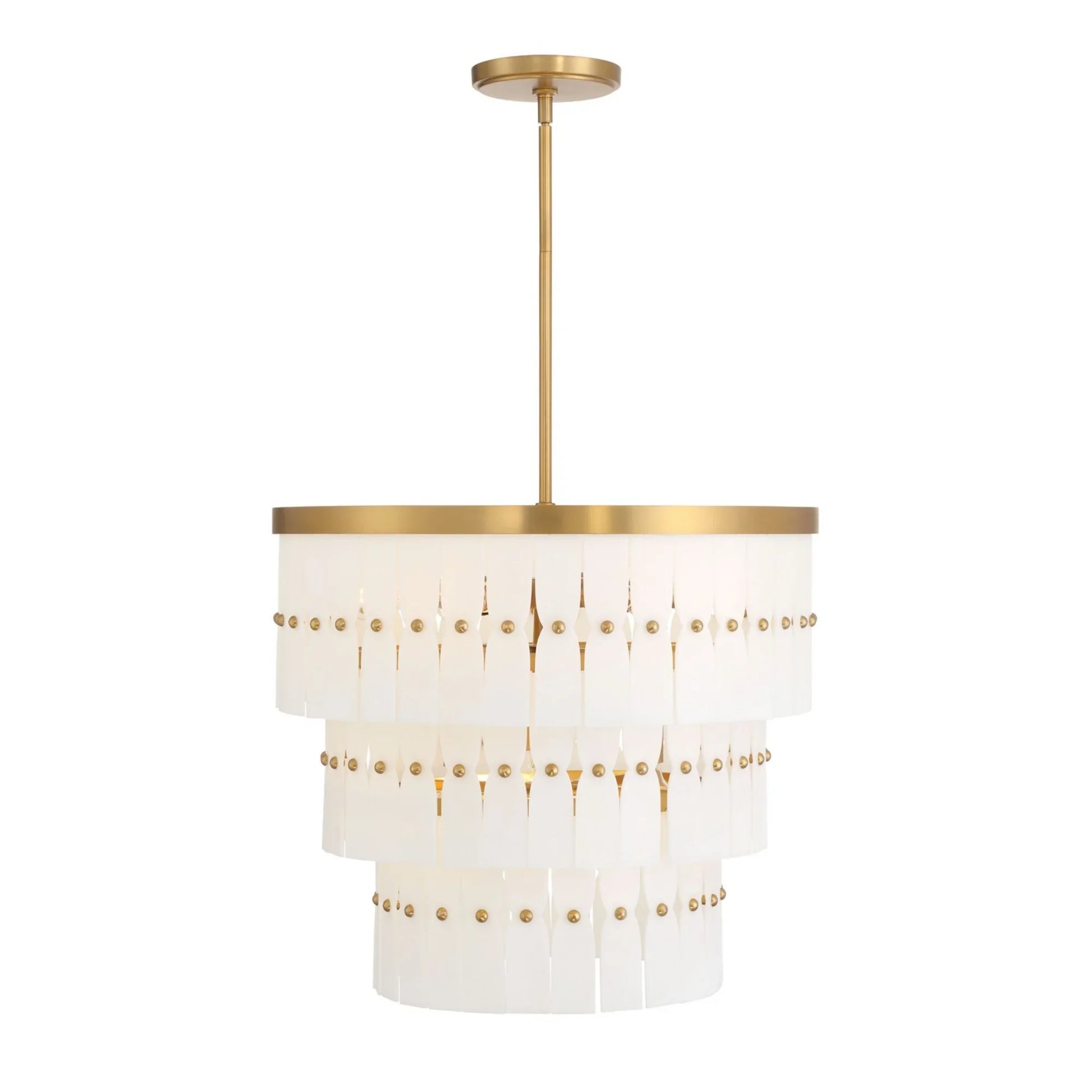 Coronelle 26" 9-Light Pendant, Legacy Brass Finish - Bees Lighting