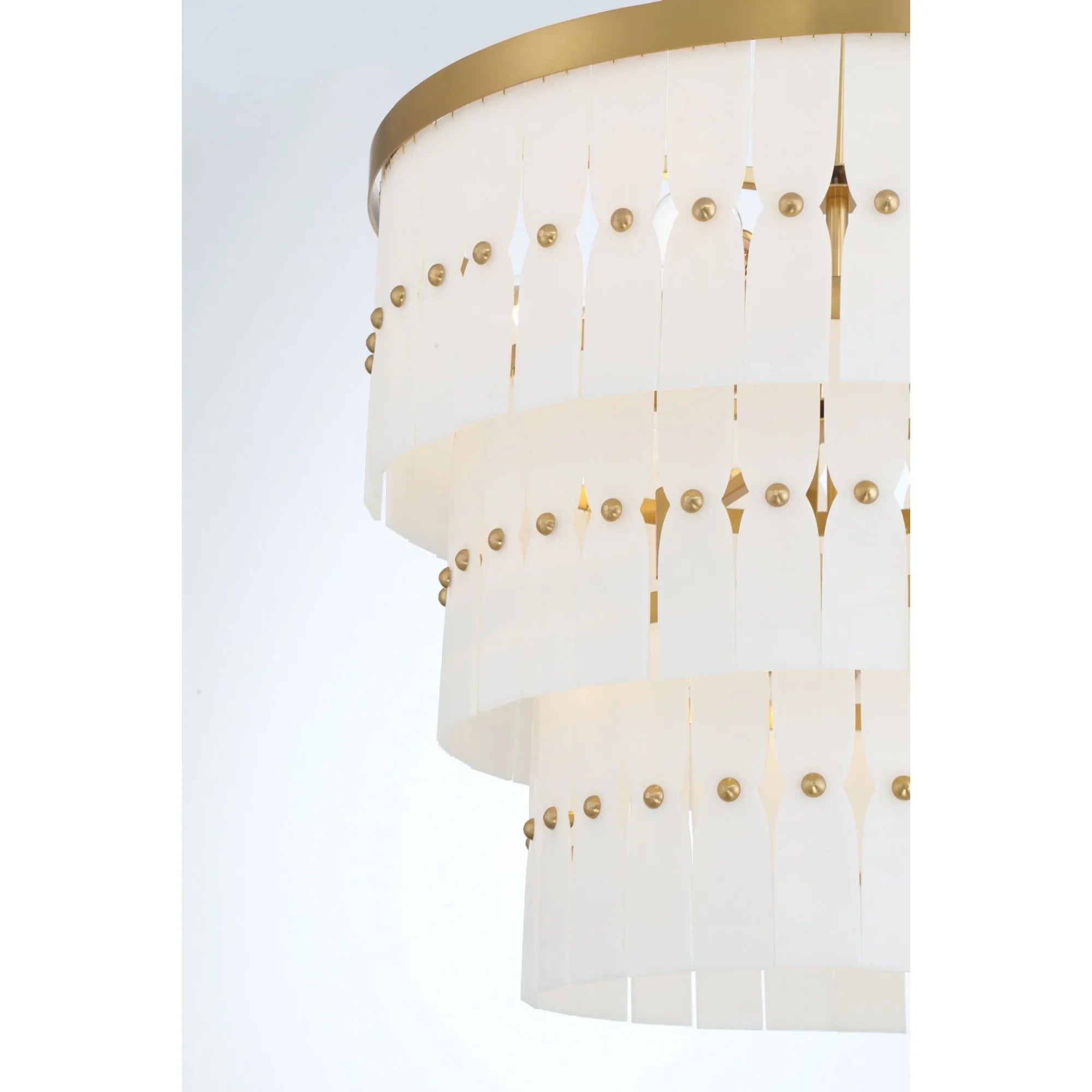 Coronelle 26" 9-Light Pendant, Legacy Brass Finish - Bees Lighting