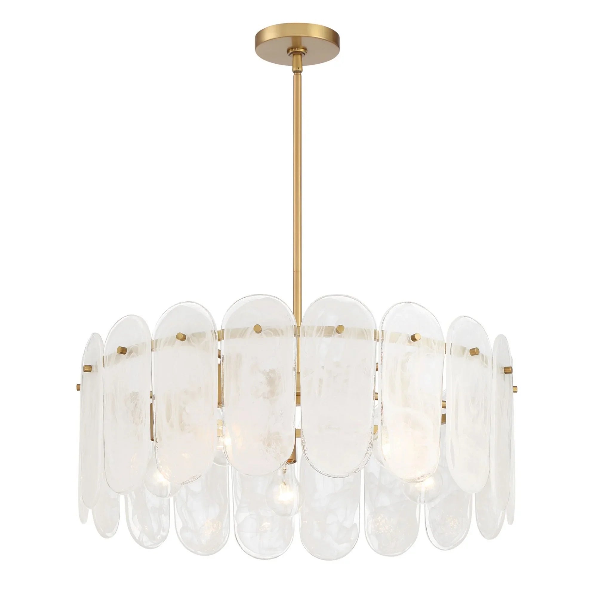 Oldmill 25" 5-Light Pendant, Legacy Brass Finish - Bees Lighting