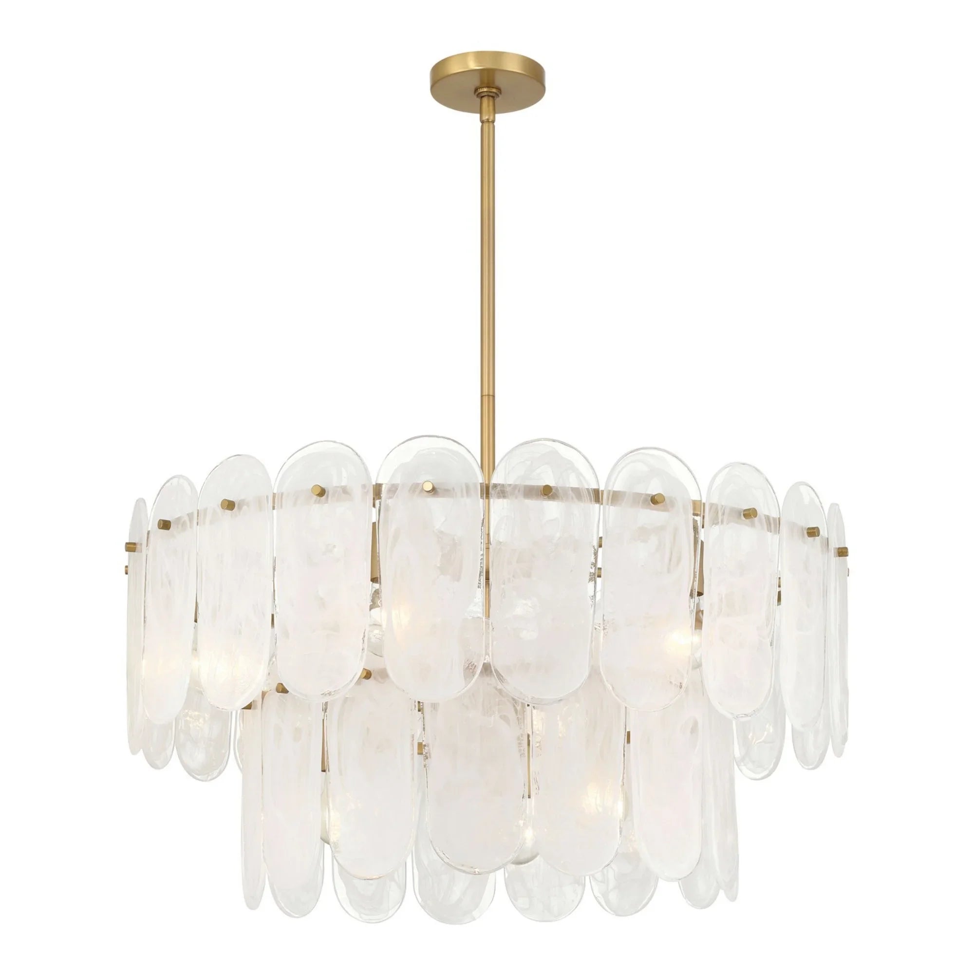 Oldmill 30" 9-Light Pendant, Legacy Brass Finish - Bees Lighting