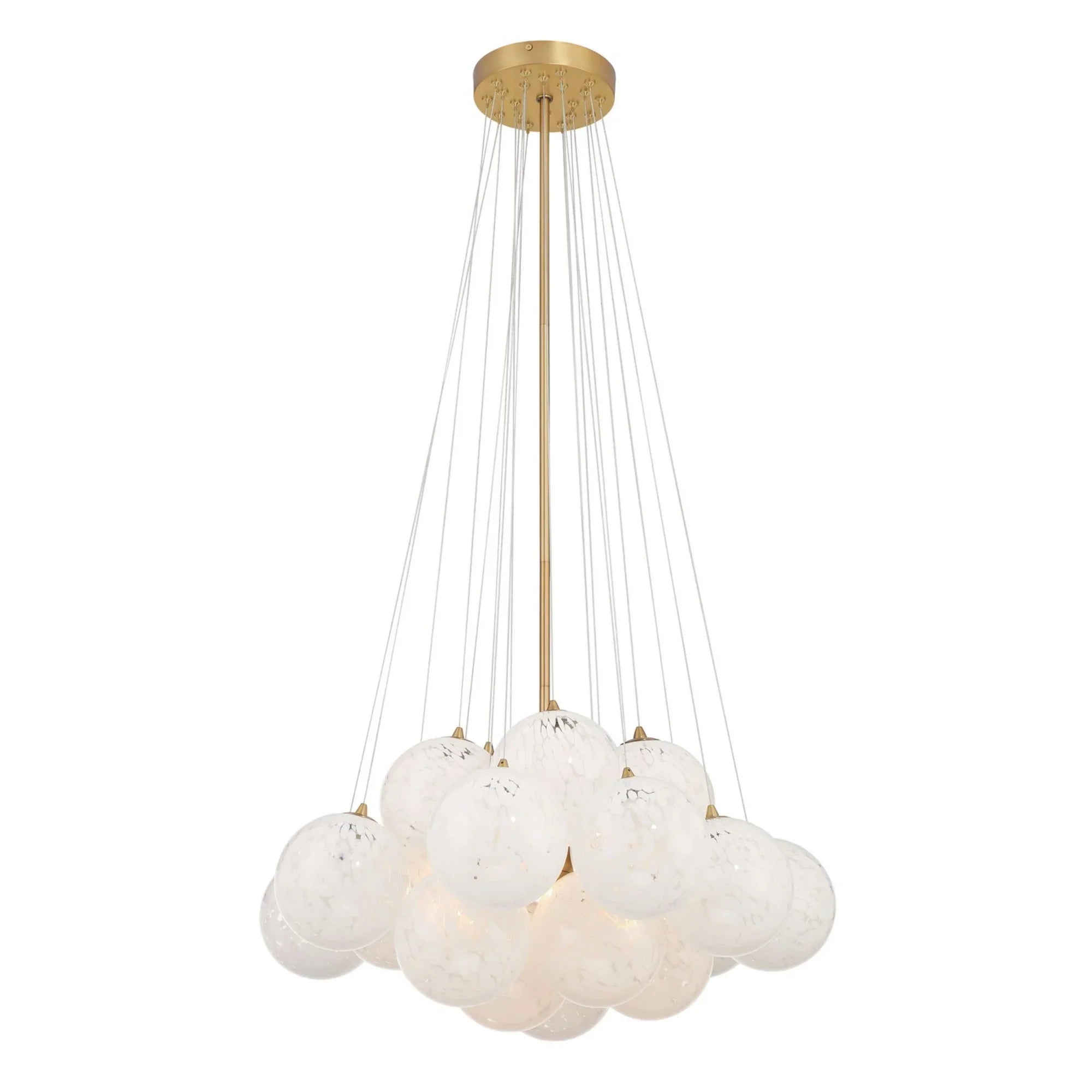 Langford 25" 5-Light Pendant, Legacy Brass Finish - Bees Lighting
