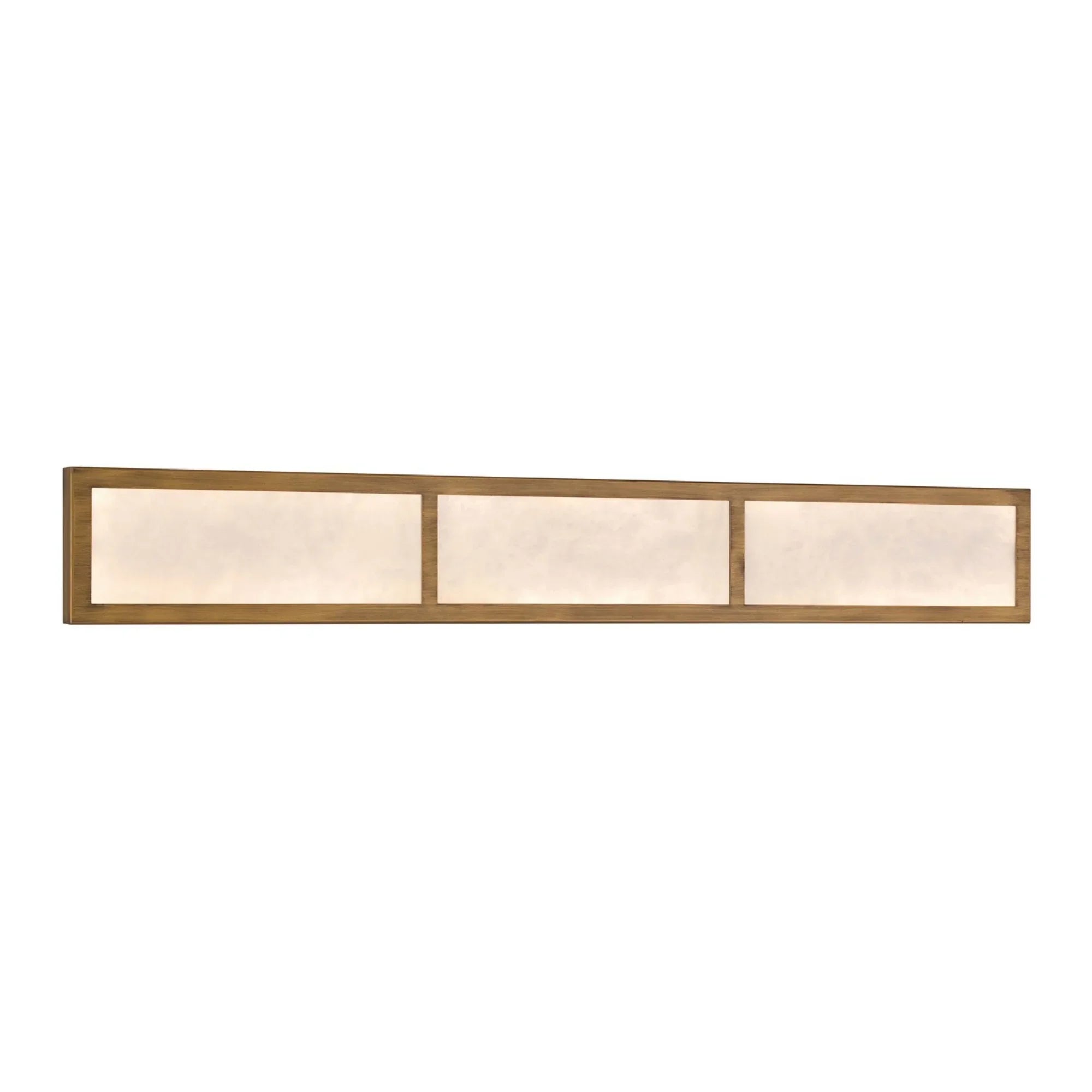 Stiles 36" LED Bathroom Vanity Light, Ashen Gold Finish - Bees Lighting