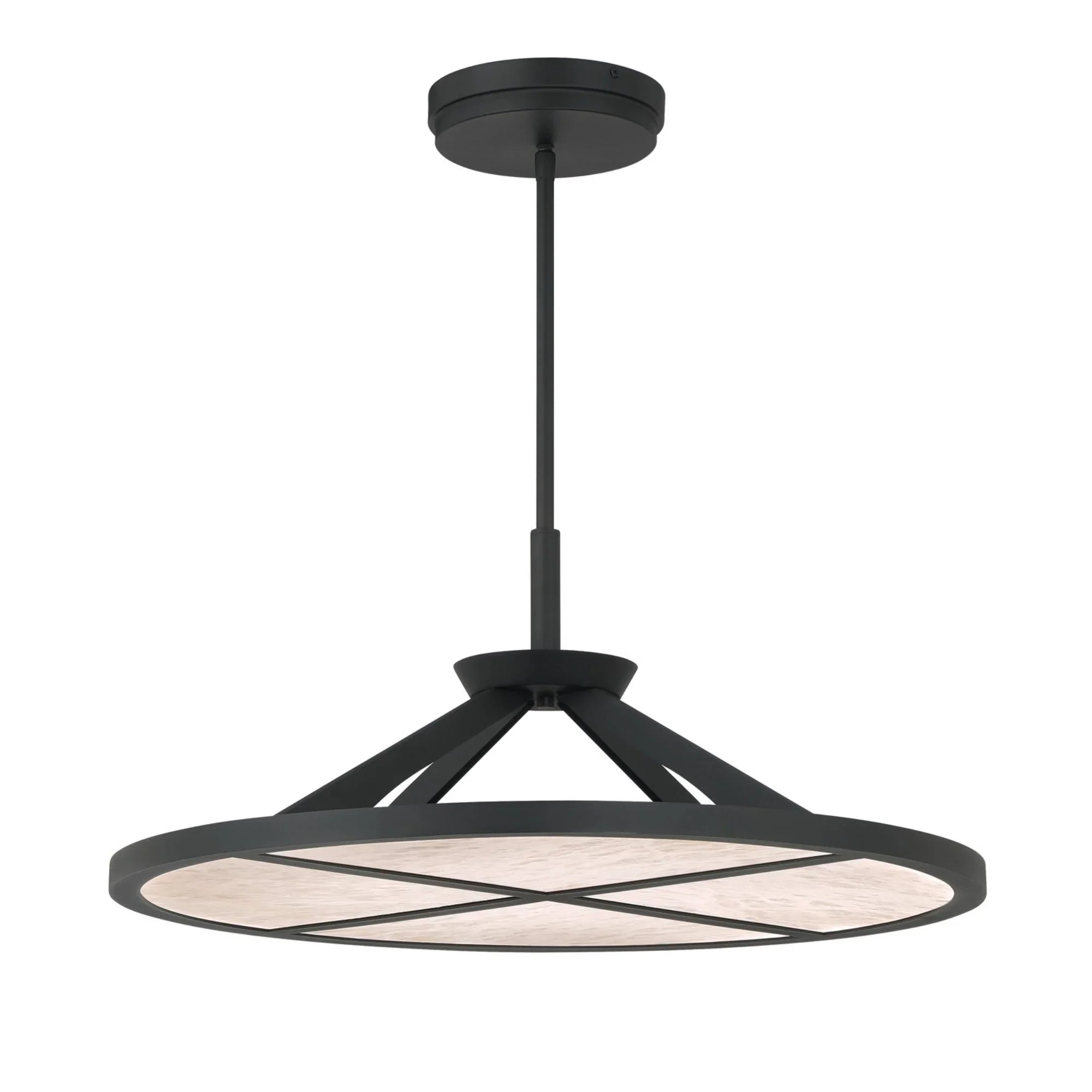 Stiles 28" LED Pendant, Sand Coal Finish - Bees Lighting