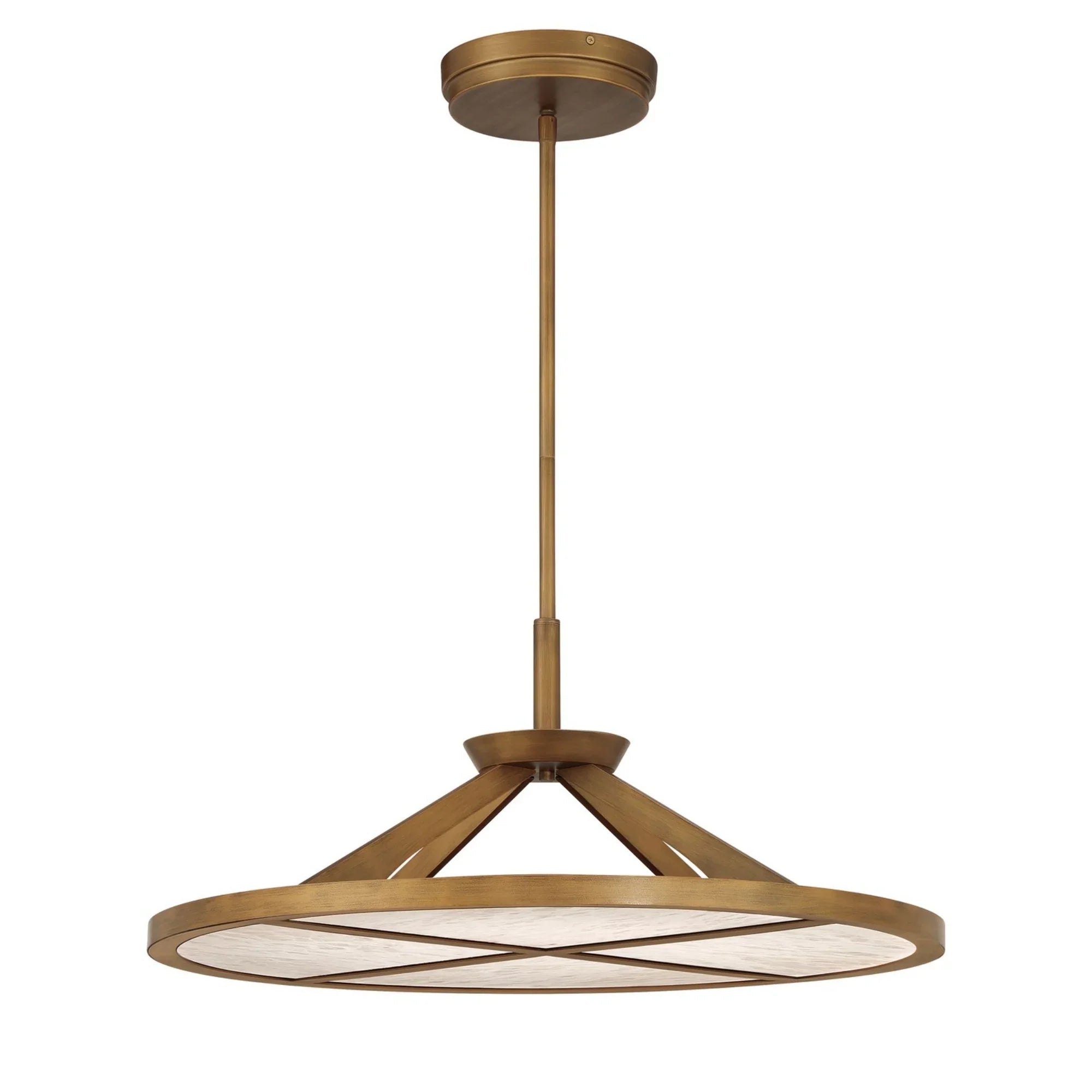Stiles 28" LED Pendant, Ashen Gold Finish - Bees Lighting