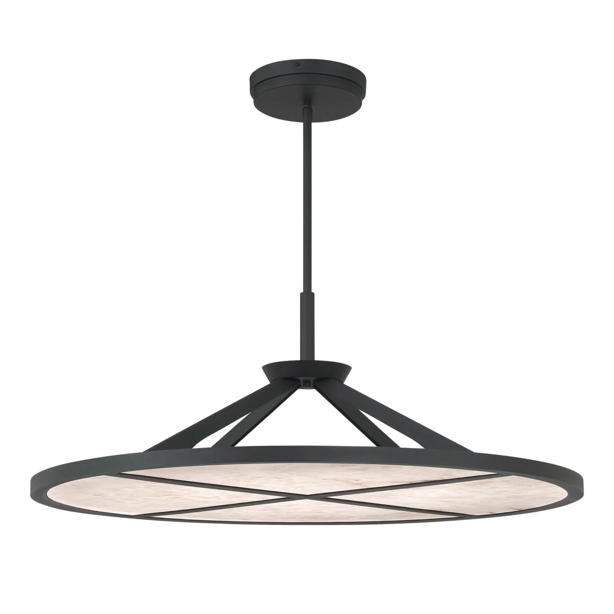 Stiles 36" LED Pendant, Sand Coal Finish - Bees Lighting