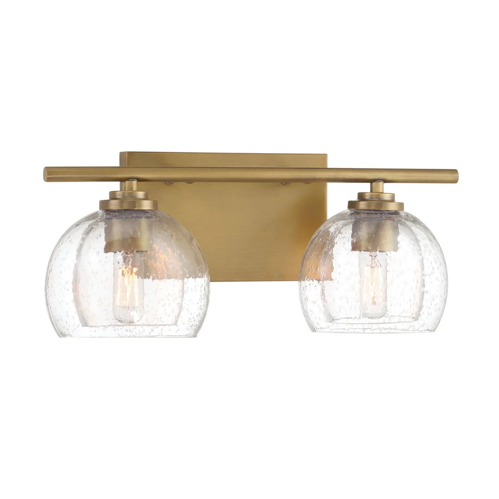 Glint 16" 2-Light Bath Vanity, Legacy Brass Finish - Bees Lighting