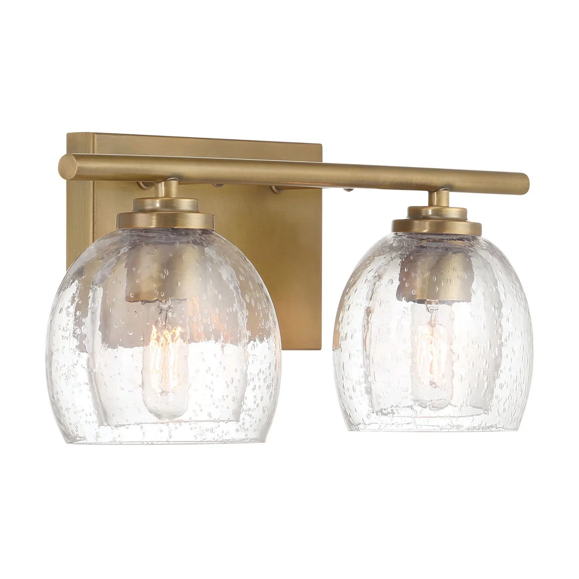 Glint 16" 2-Light Bath Vanity, Legacy Brass Finish - Bees Lighting