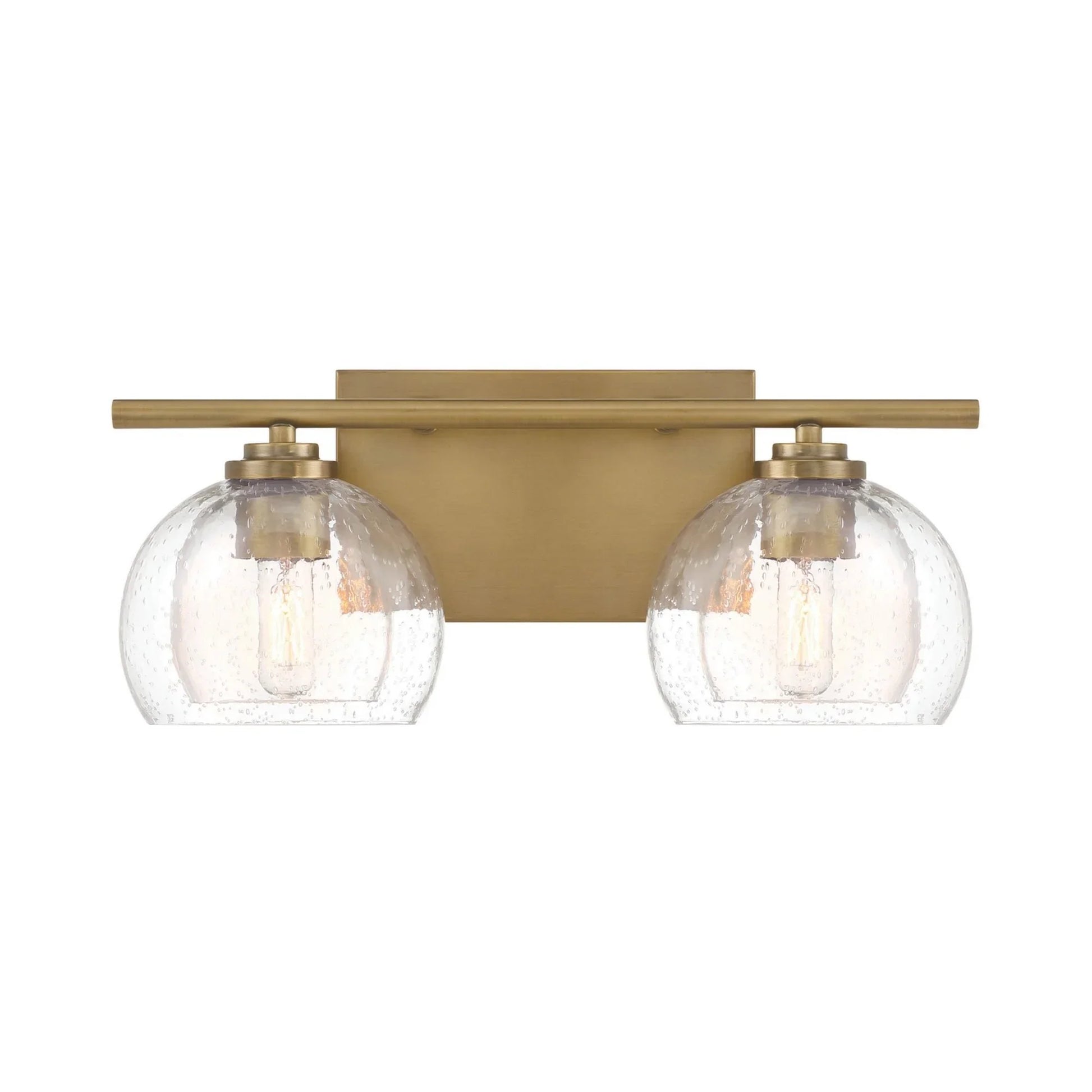 Glint 16" 2-Light Bath Vanity, Legacy Brass Finish - Bees Lighting