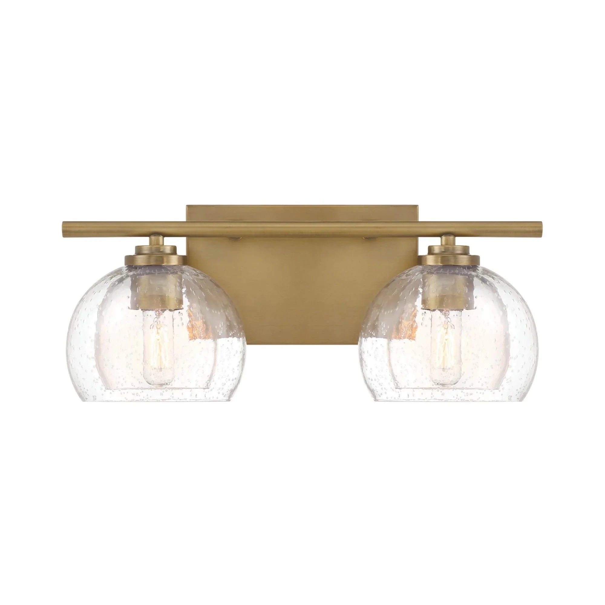 Glint 16" 2-Light Bath Vanity, Legacy Brass Finish - Bees Lighting