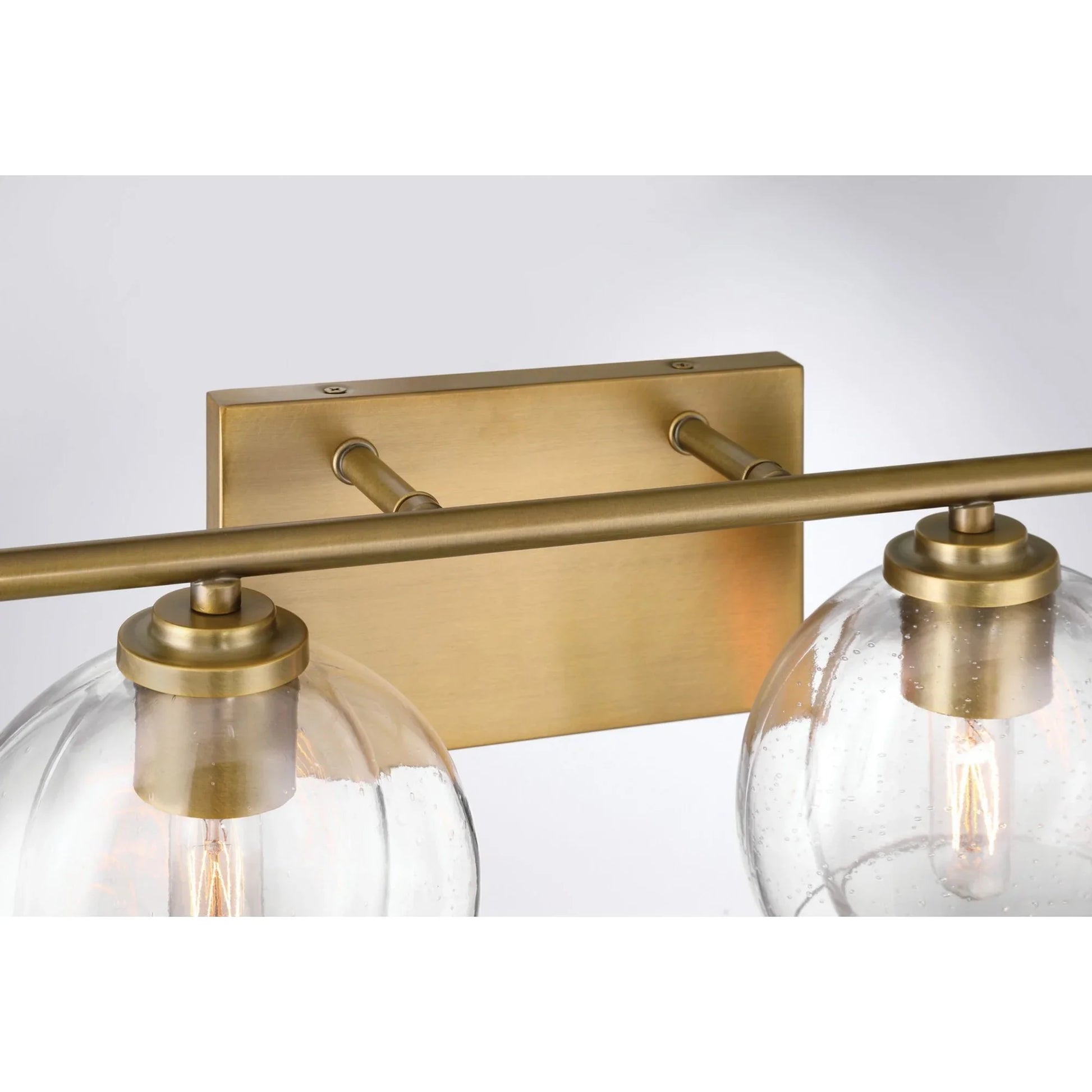 Glint 16" 2-Light Bath Vanity, Legacy Brass Finish - Bees Lighting