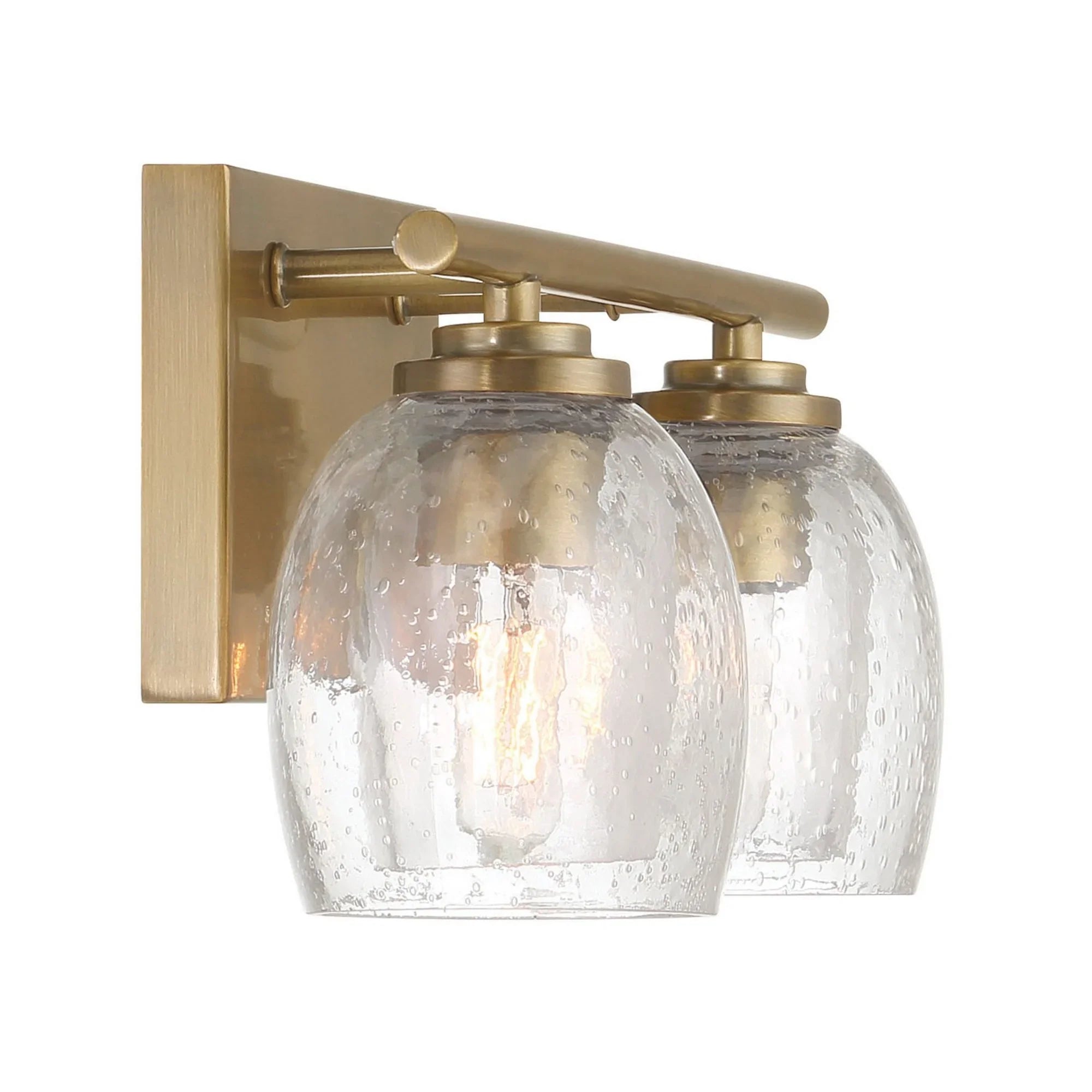 Glint 16" 2-Light Bath Vanity, Legacy Brass Finish - Bees Lighting
