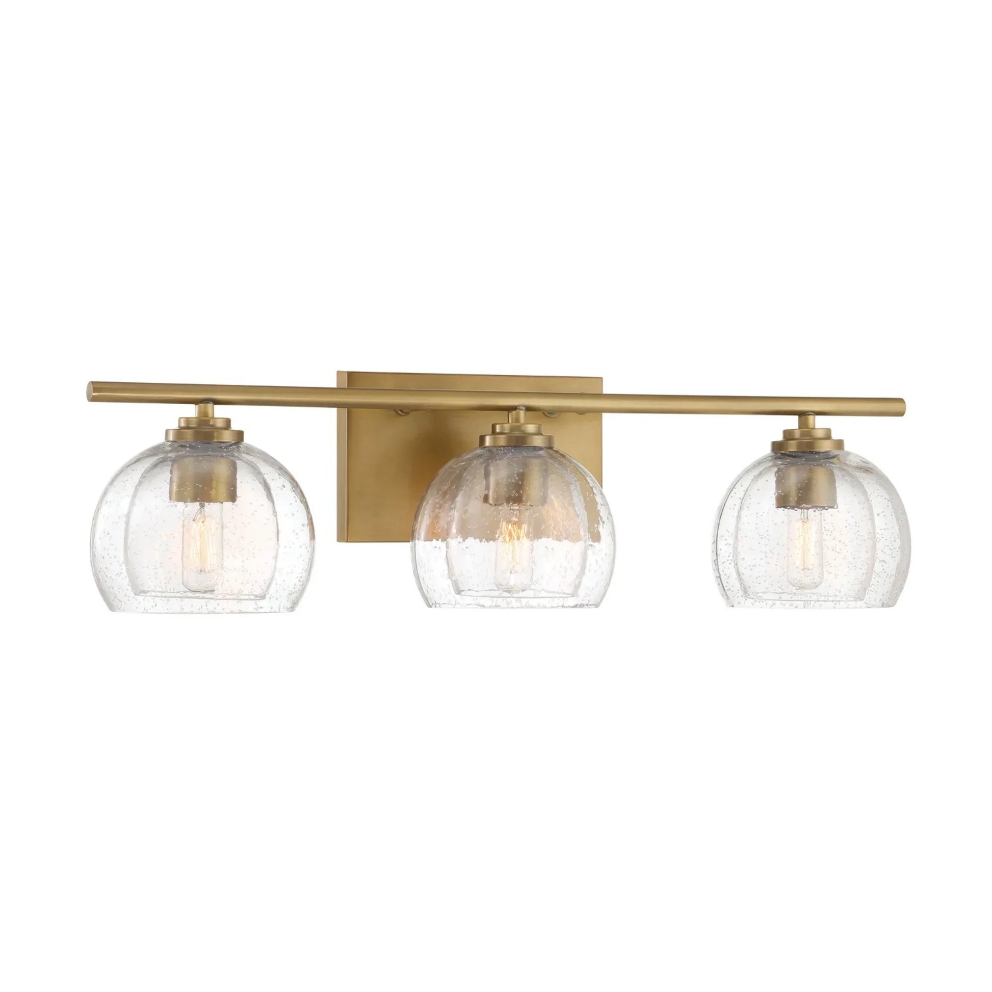Glint 24" 3-Light Bath Vanity, Legacy Brass Finish - Bees Lighting
