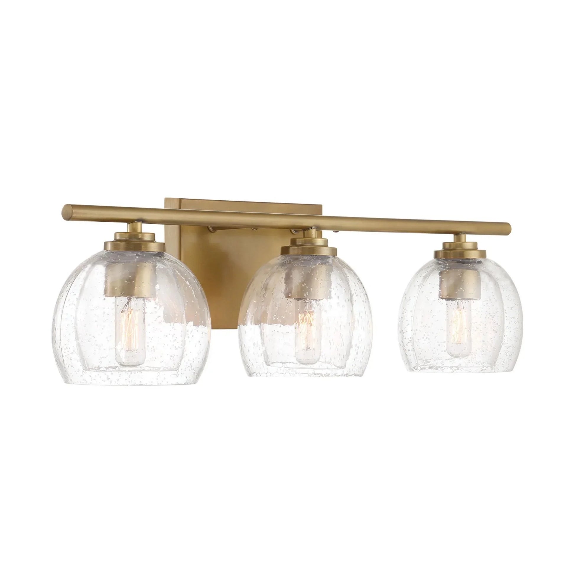 Glint 24" 3-Light Bath Vanity, Legacy Brass Finish - Bees Lighting