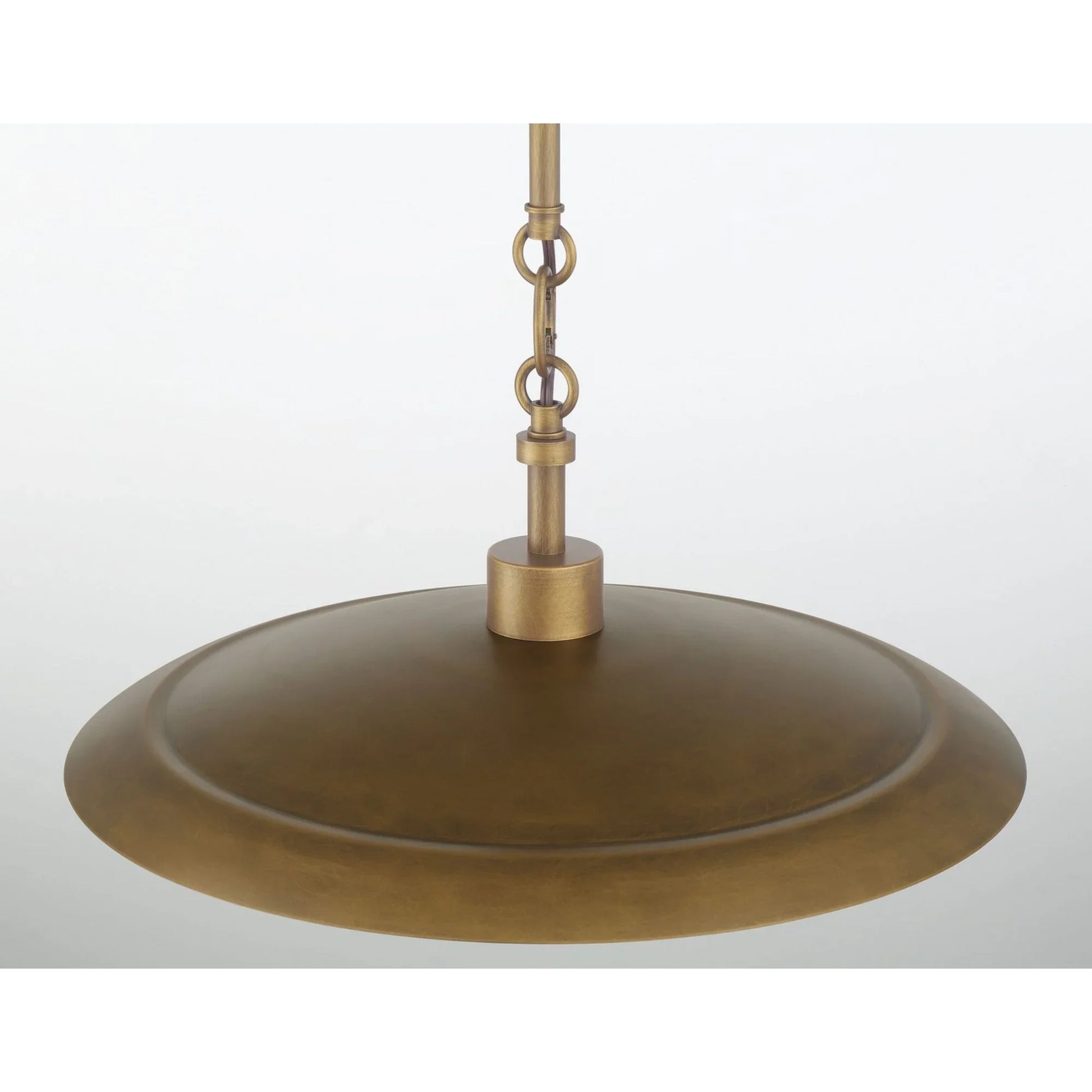 York 16" Pendant, Natural Brass Finish - Bees Lighting