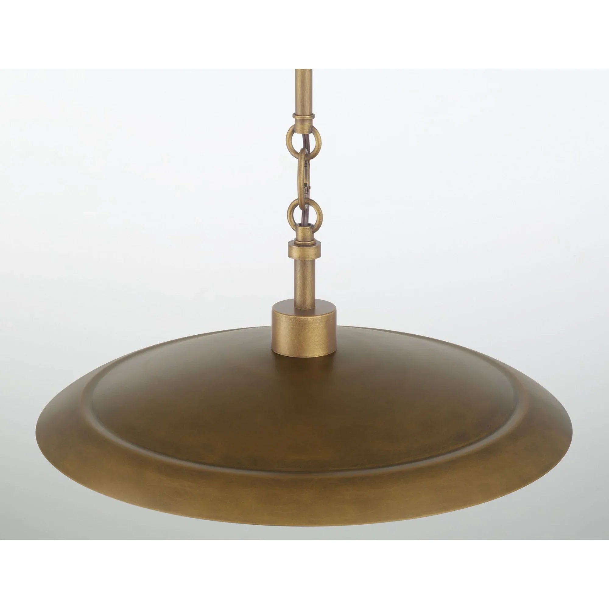 York 16" Pendant, Natural Brass Finish - Bees Lighting