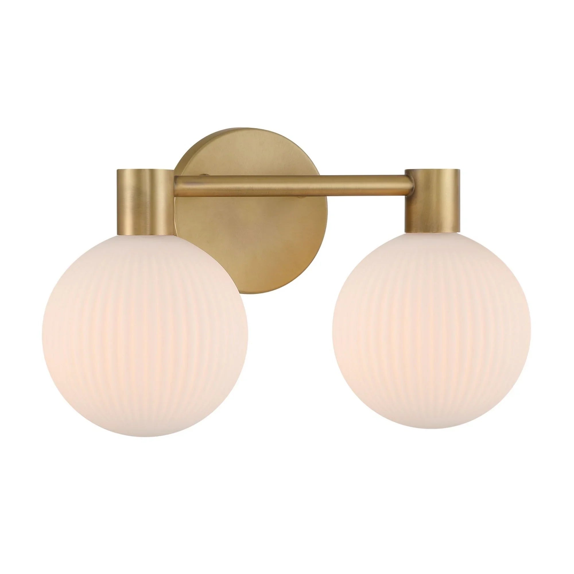 Fenton 15" 2-Light Bath Vanity, Legacy Brass Finish - Bees Lighting