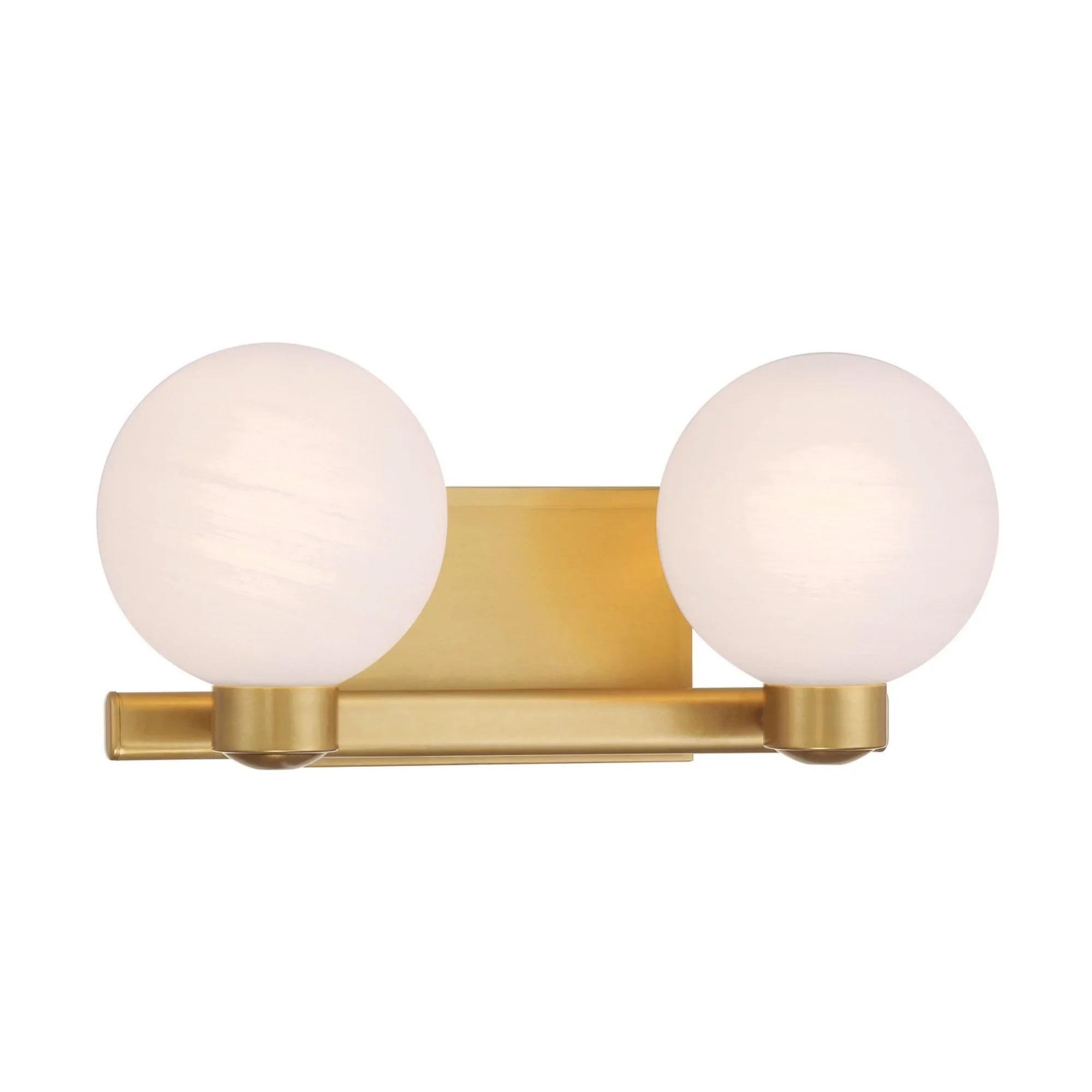 Mooncrest 16" 2-Light Bath Vanity, Legacy Brass Finish - Bees Lighting