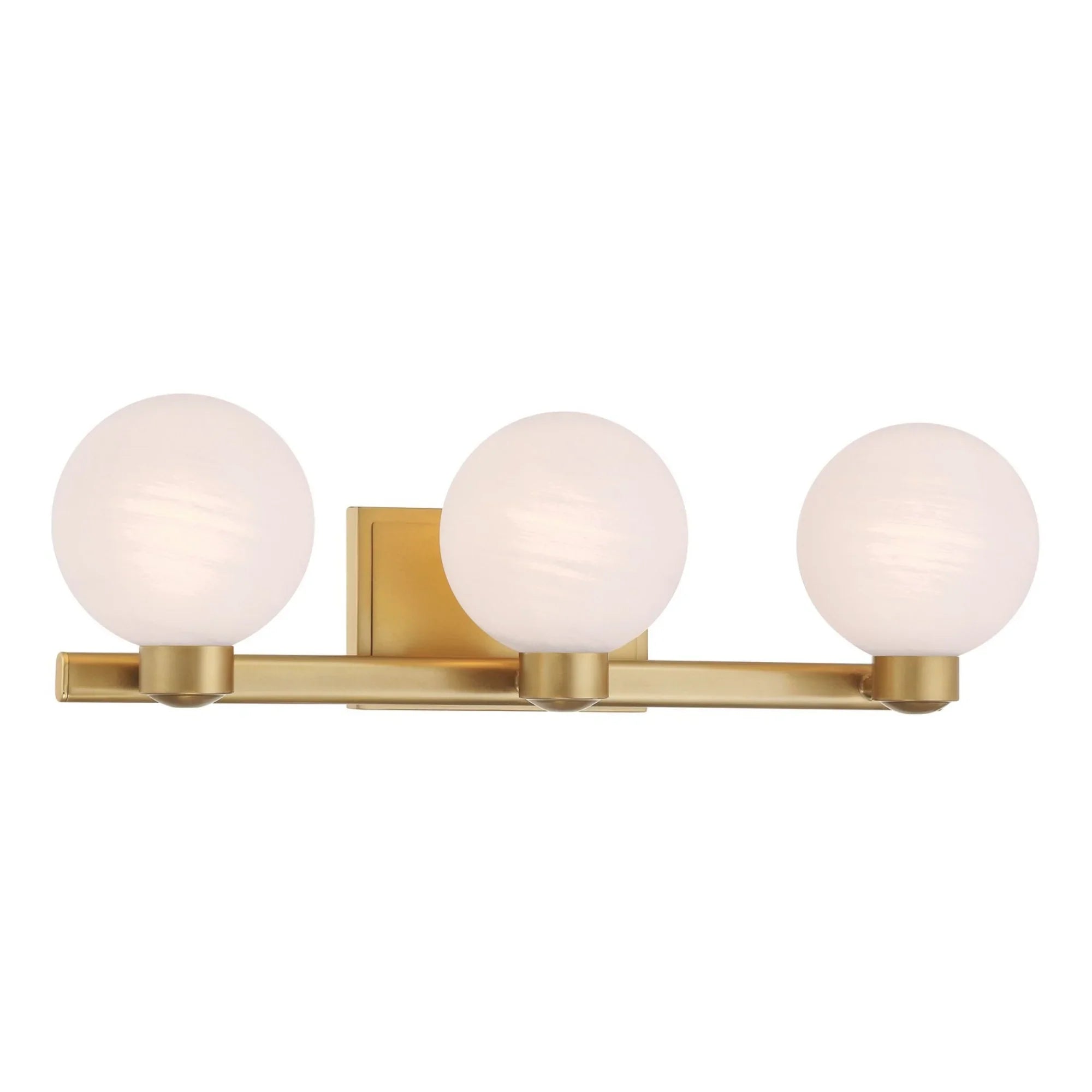 Mooncrest 25" 3-Light Bath Vanity, Legacy Brass Finish - Bees Lighting