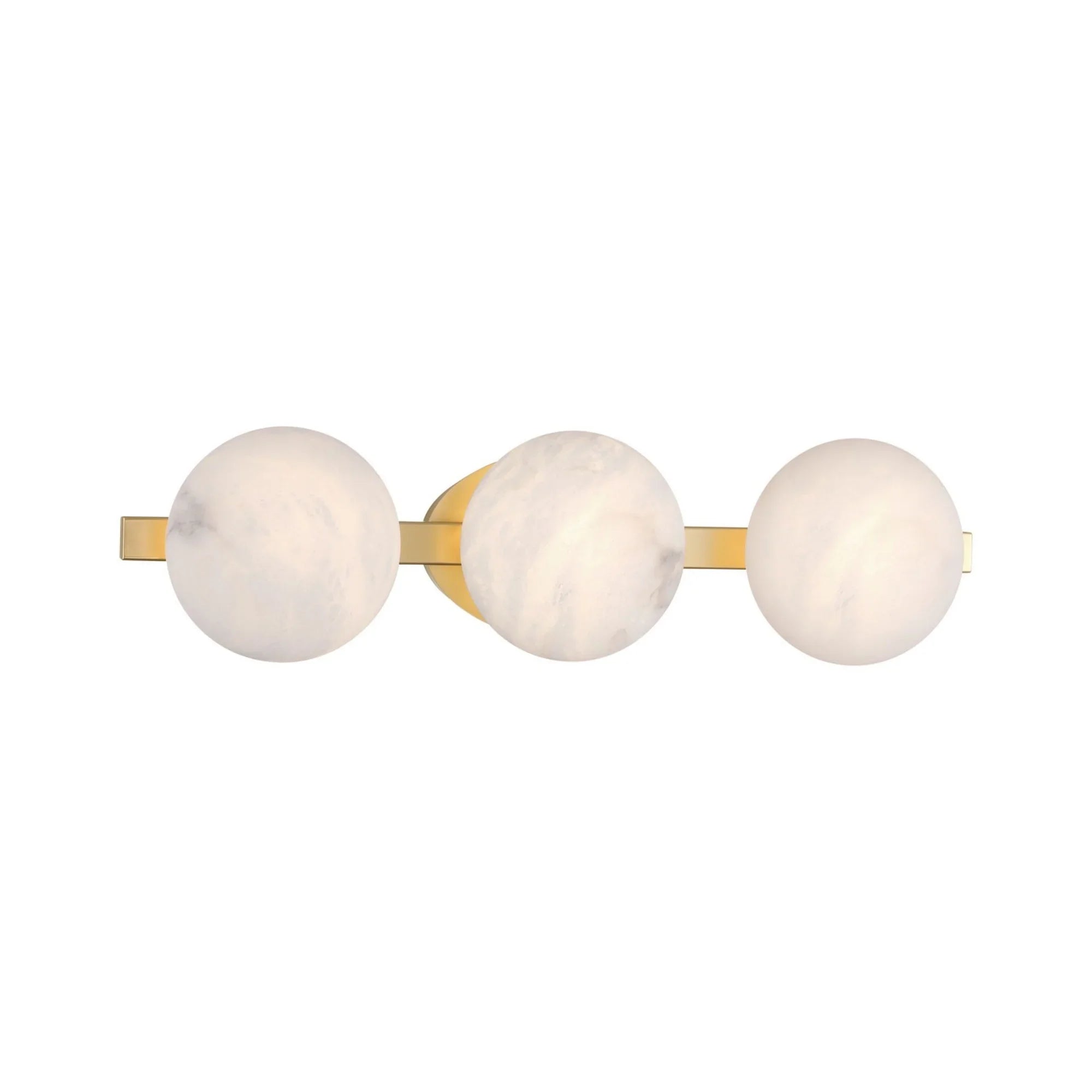 Zill 24" 3-Light LED Bath Light, Lily Gold Finish - Bees Lighting