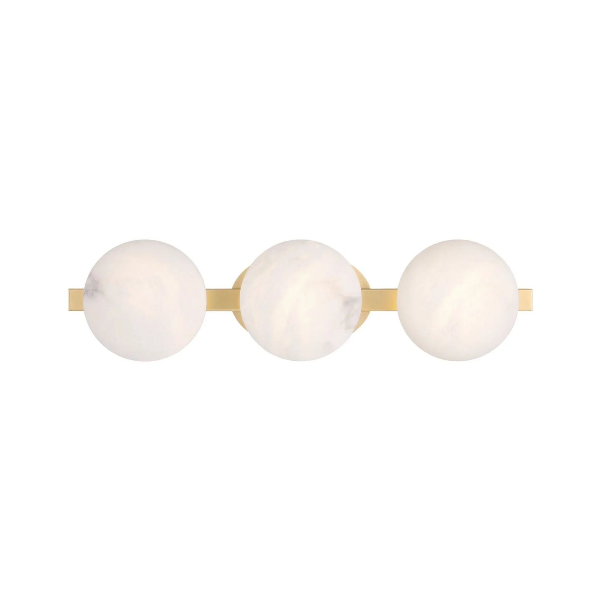 Zill 24" 3-Light LED Bath Light, Lily Gold Finish - Bees Lighting