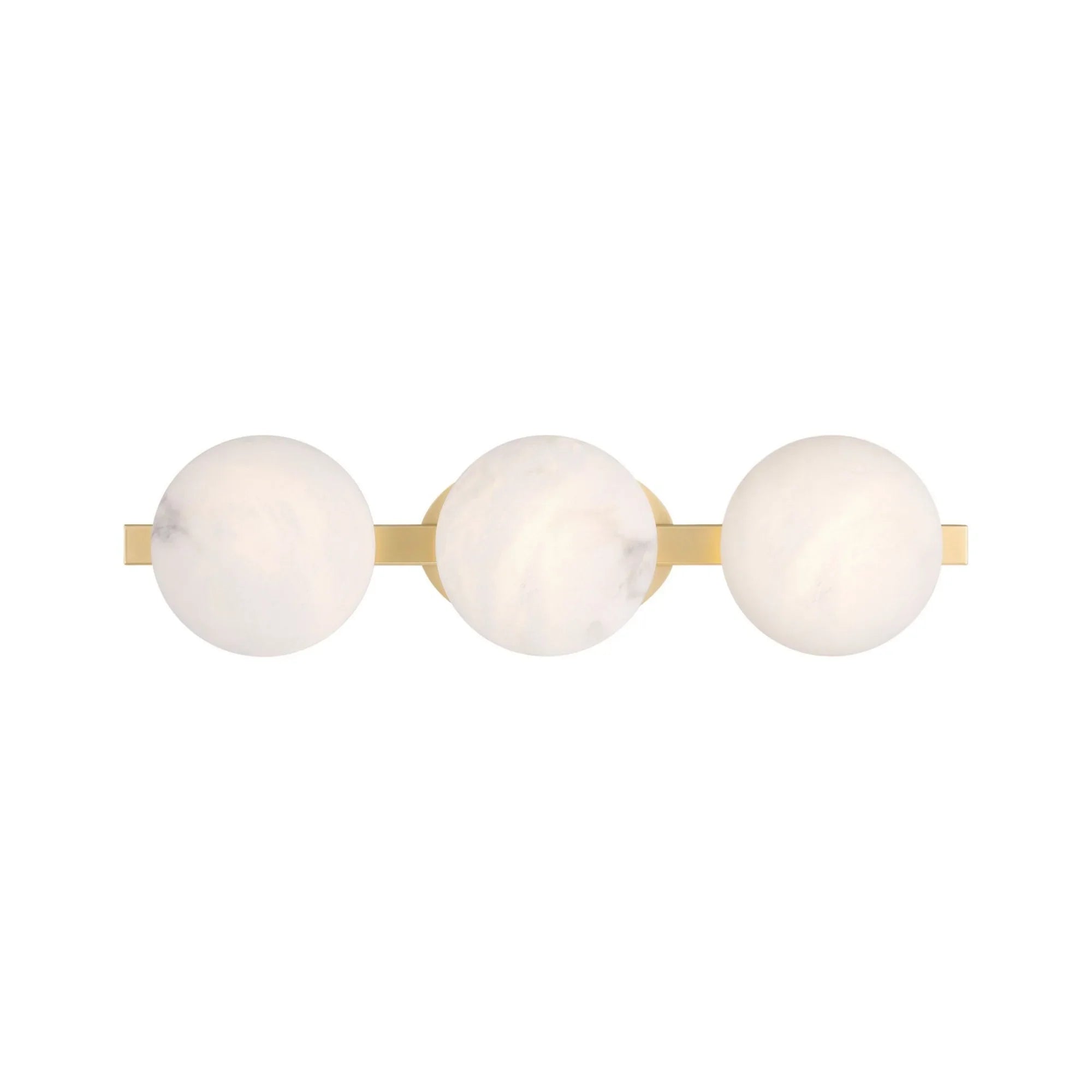 Zill 24" 3-Light LED Bath Light, Lily Gold Finish - Bees Lighting