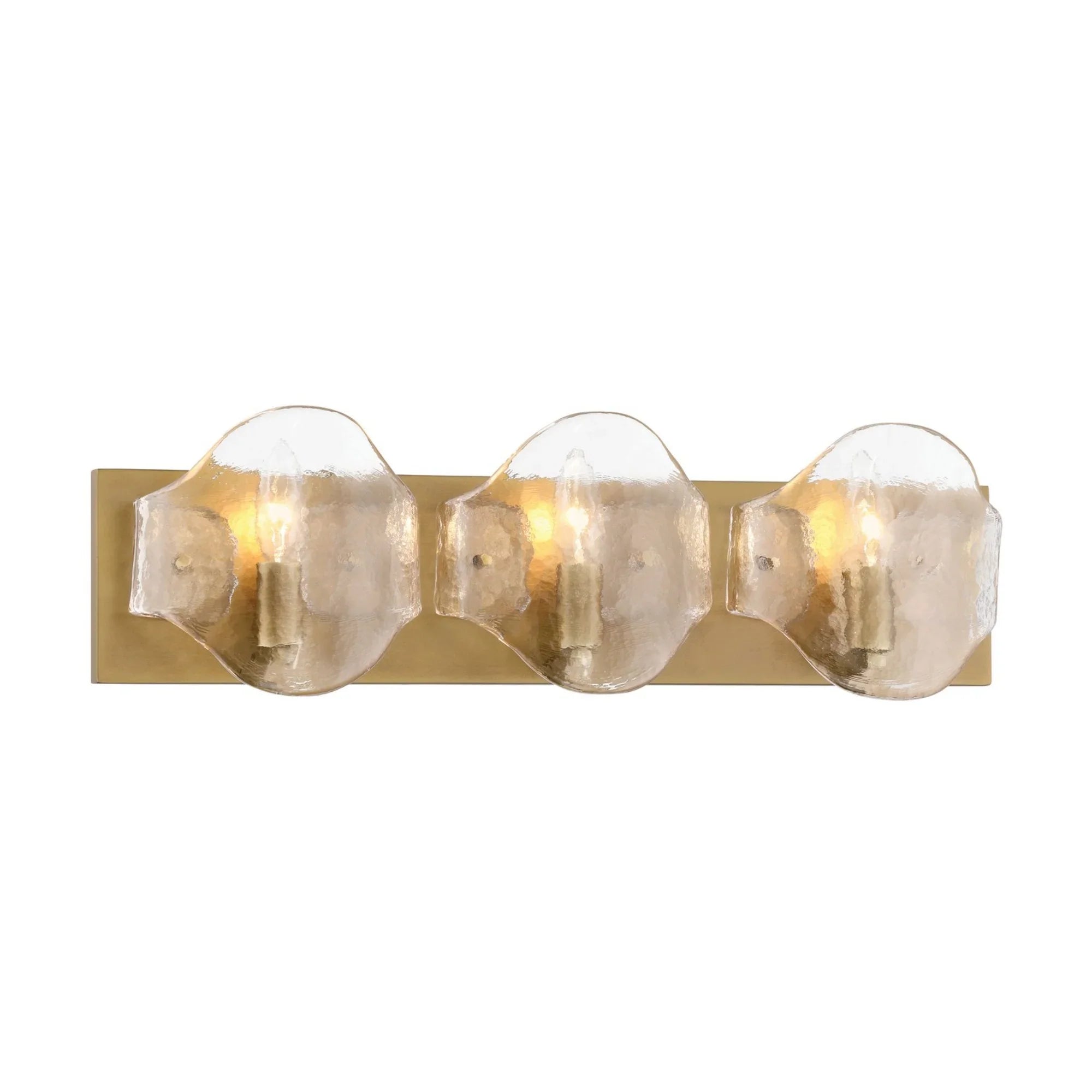 Elora 23" 3-Light Bath Vanity, Legacy Brass Finish - Bees Lighting