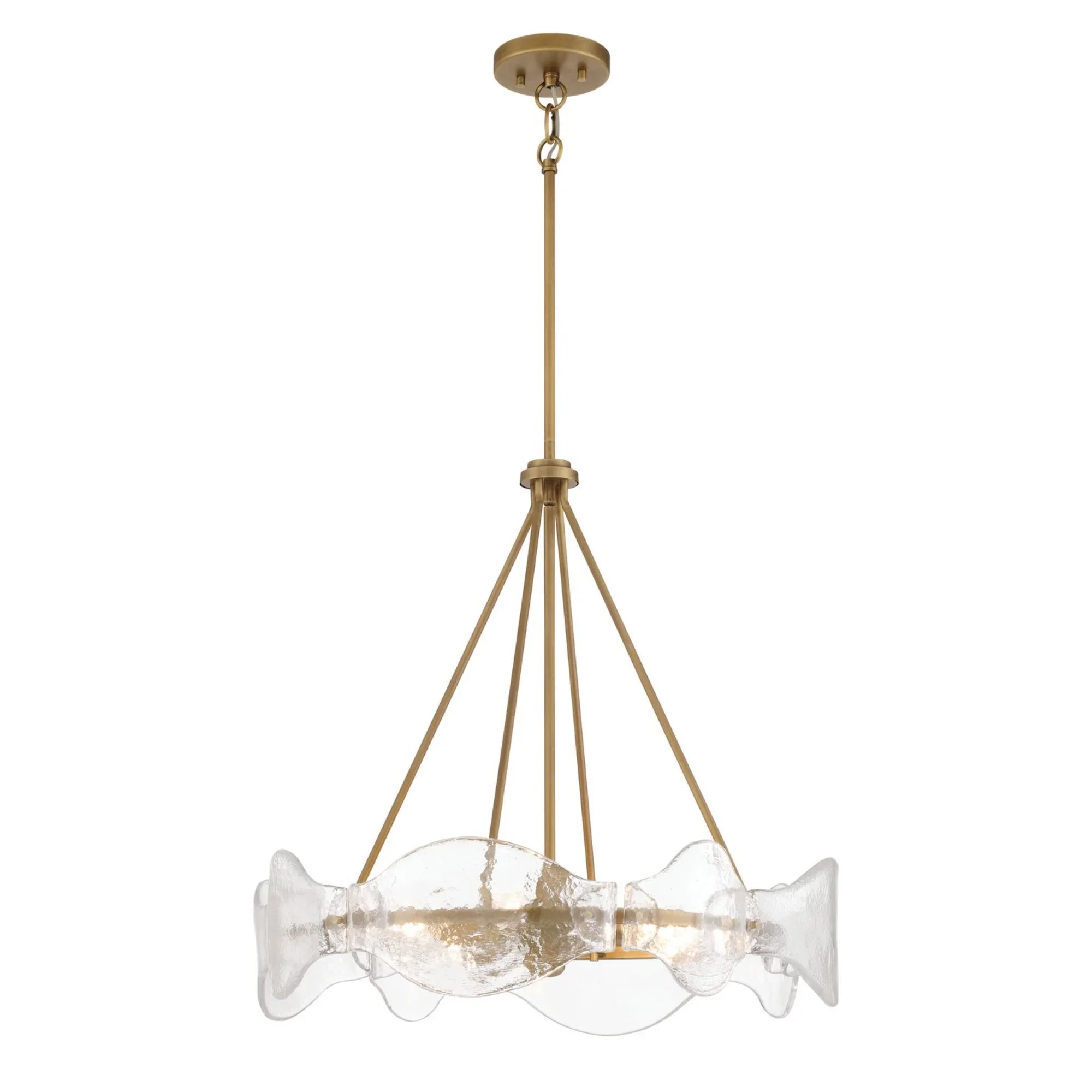 Elora 24" 6-Light Pendant, Legacy Brass Finish - Bees Lighting