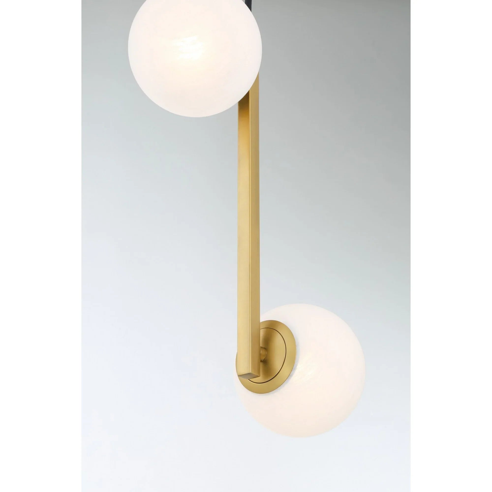 Curven 16" 2-Light Wall Sconce, Legacy Brass Finish - Bees Lighting