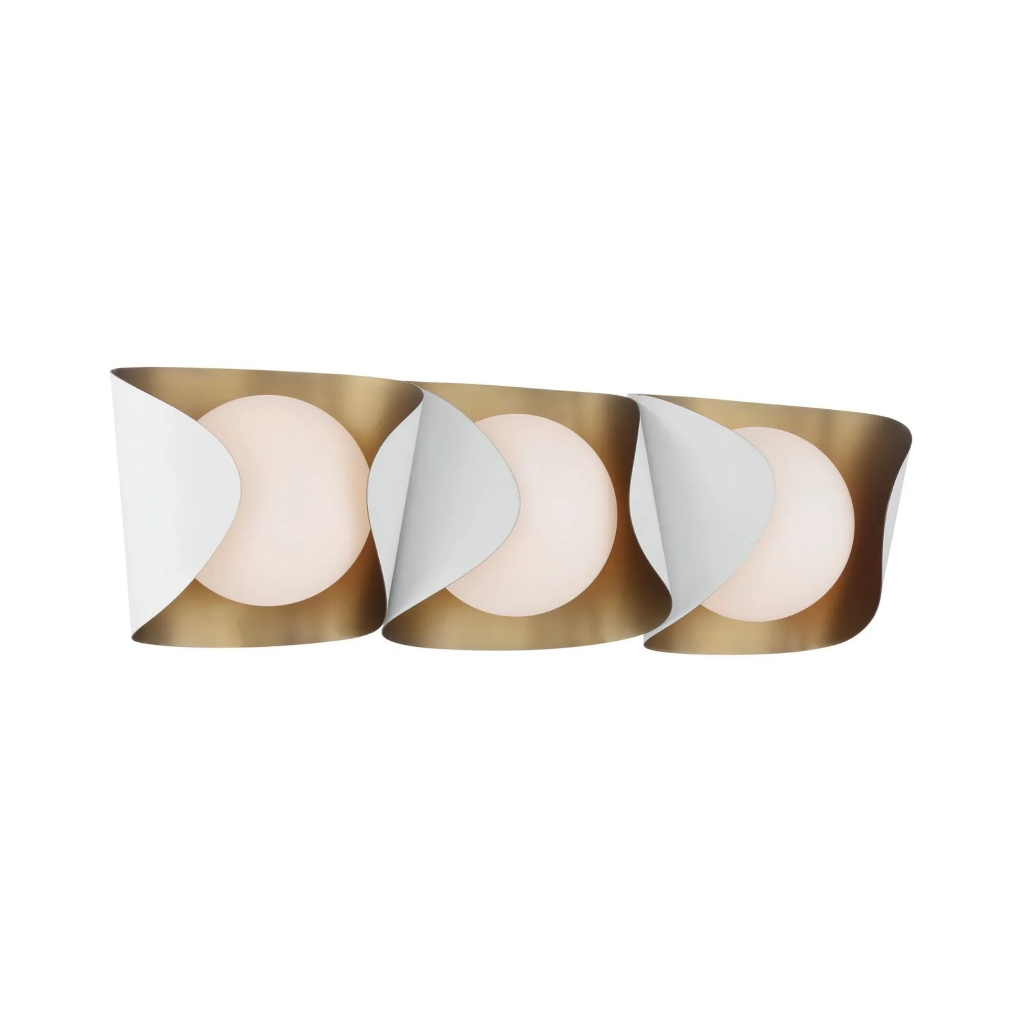 Flare 24" 3-Light Bath Vanity, Sand White Finish - Bees Lighting