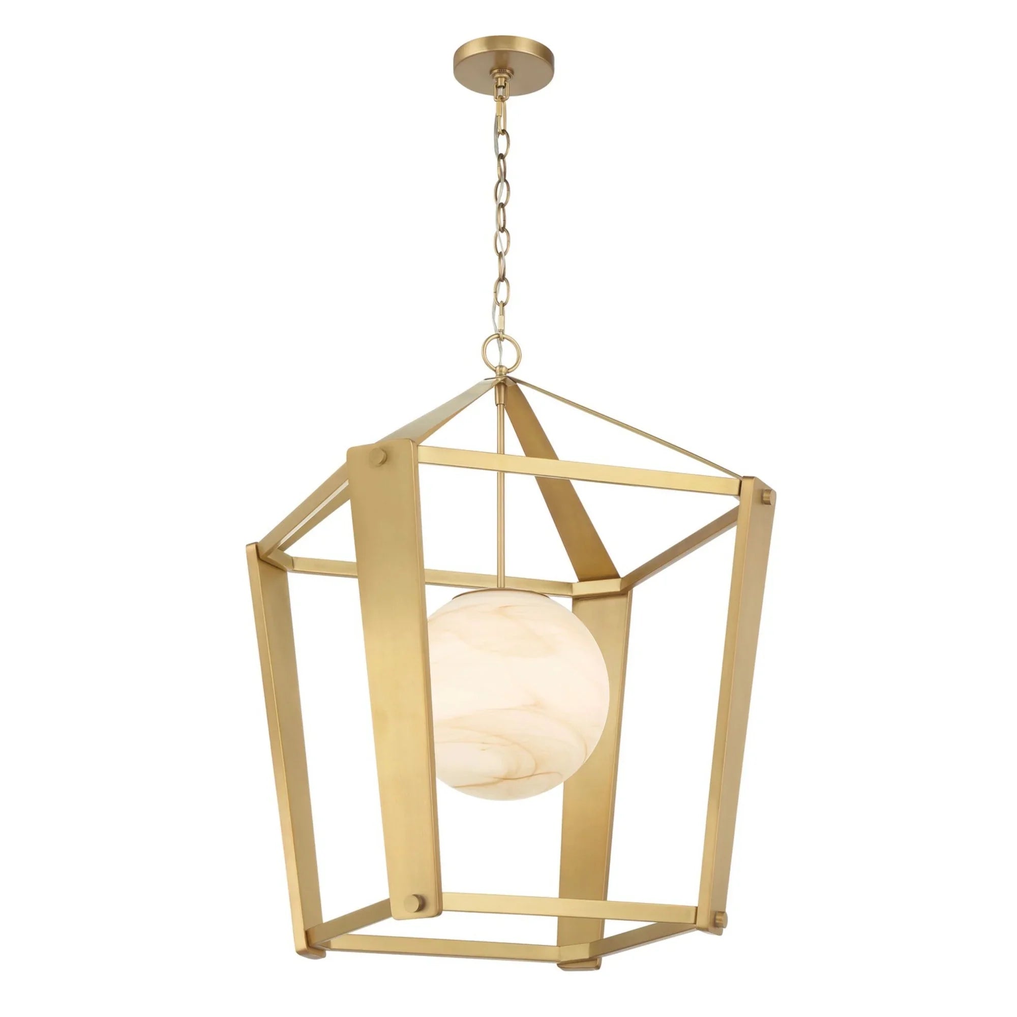 Shimmer 21" Pendant, Legacy Brass Finish - Bees Lighting