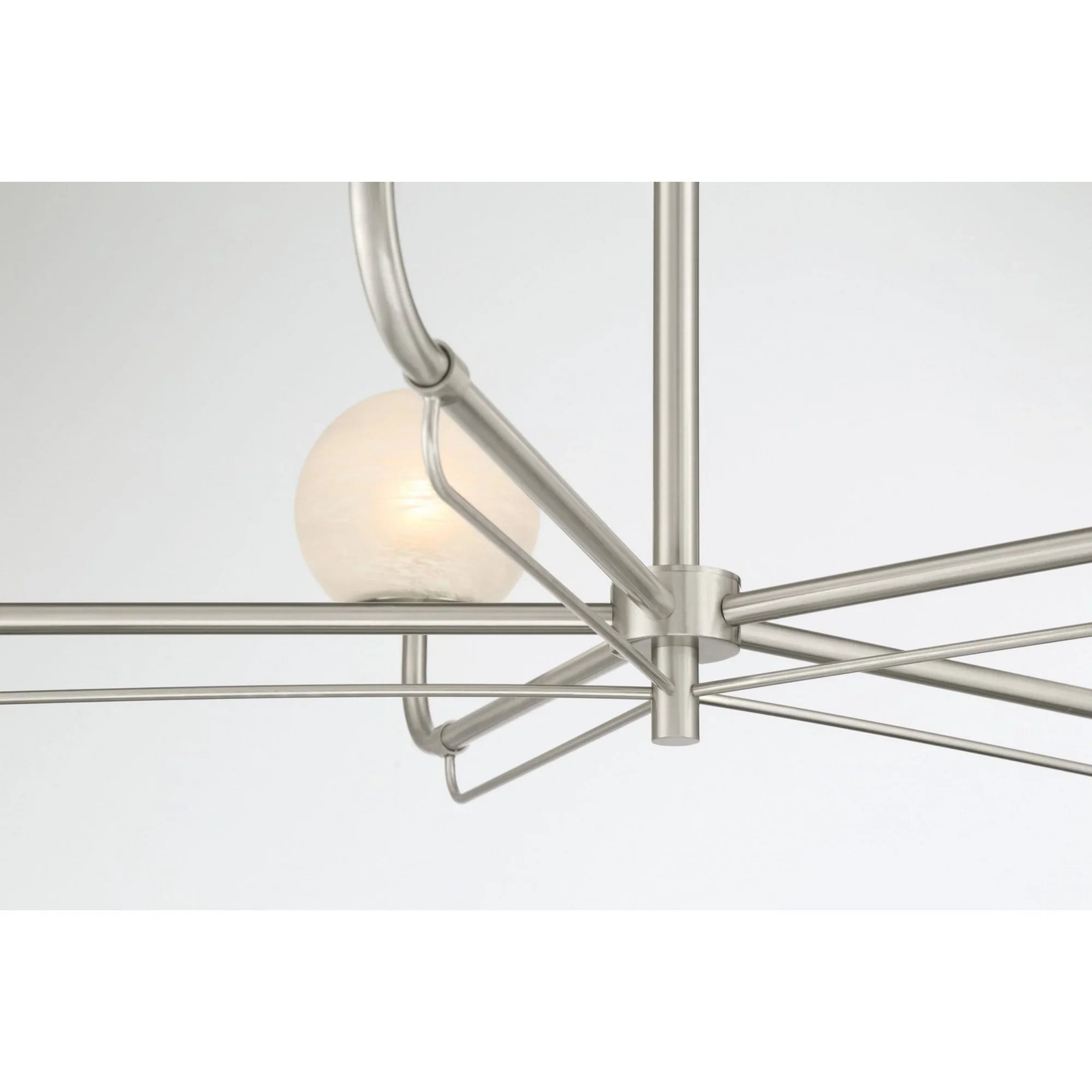 Whitehall 38" 5-Light Chandelier, Brushed Nickel Finish - Bees Lighting