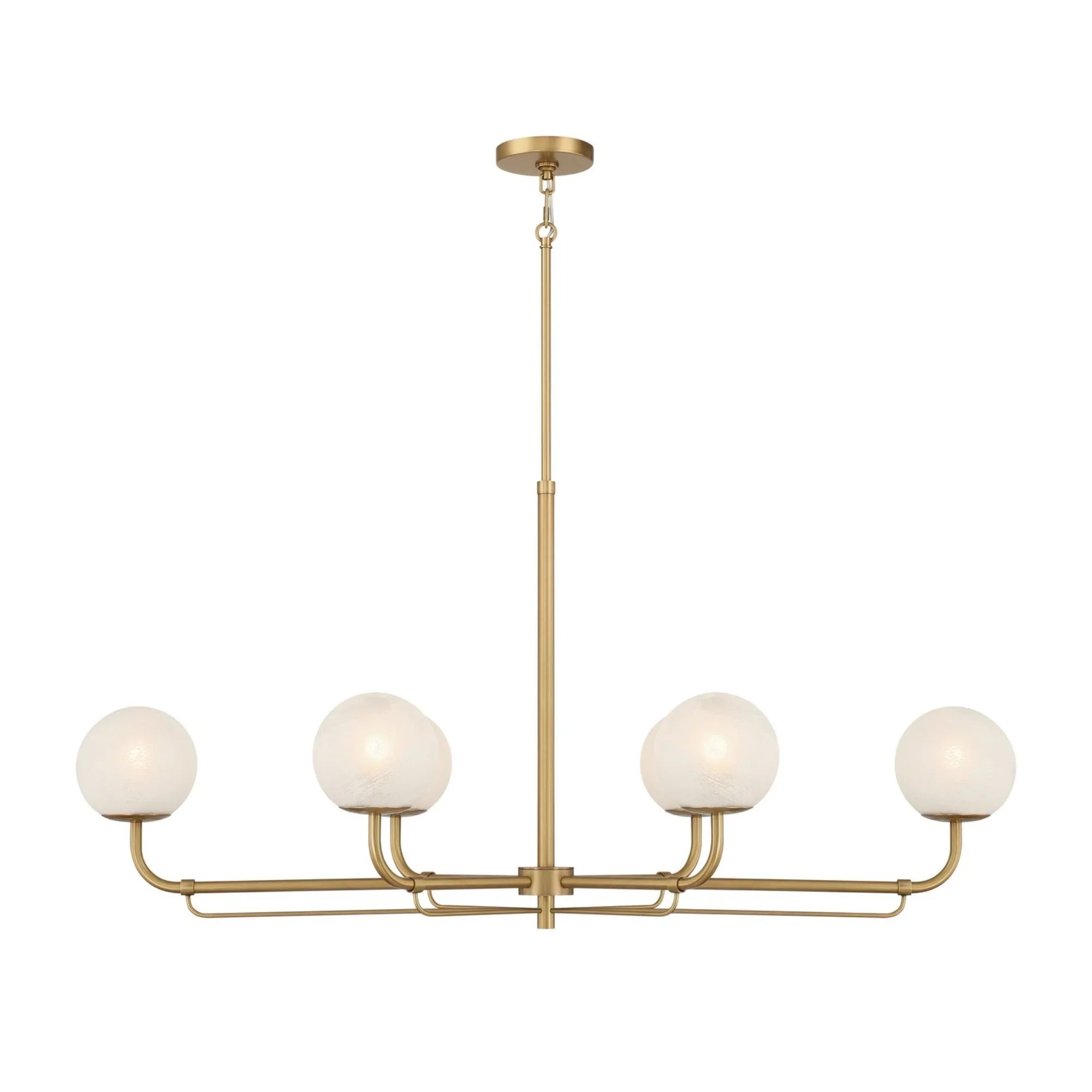 Whitehall 46" 6-Light Island Light, Legacy Brass Finish - Bees Lighting