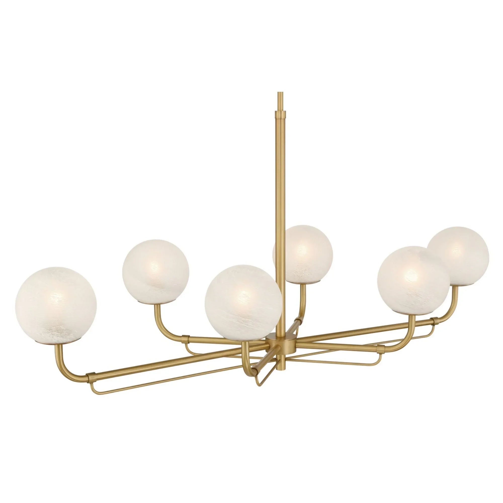 Whitehall 46" 6-Light Island Light, Legacy Brass Finish - Bees Lighting