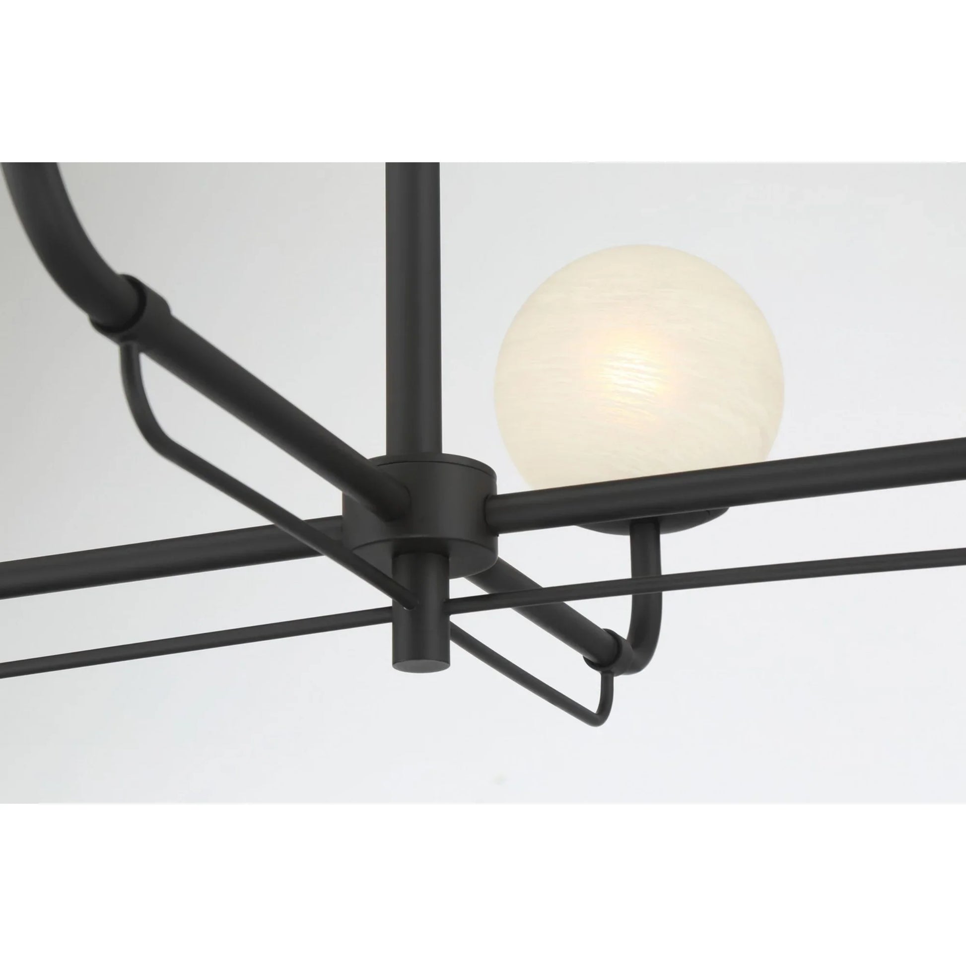 Whitehall 30" 4-Light Chandelier, Dark Matte Black Finish - Bees Lighting