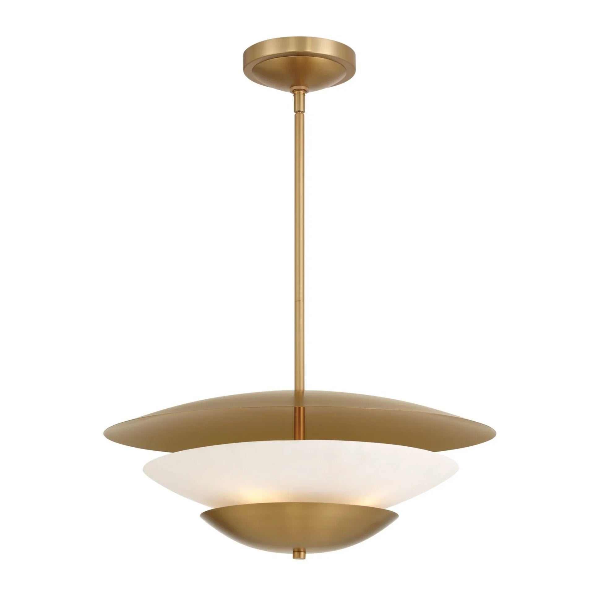 Solara 24" 4-Light Pendant, Legacy Brass Finish - Bees Lighting