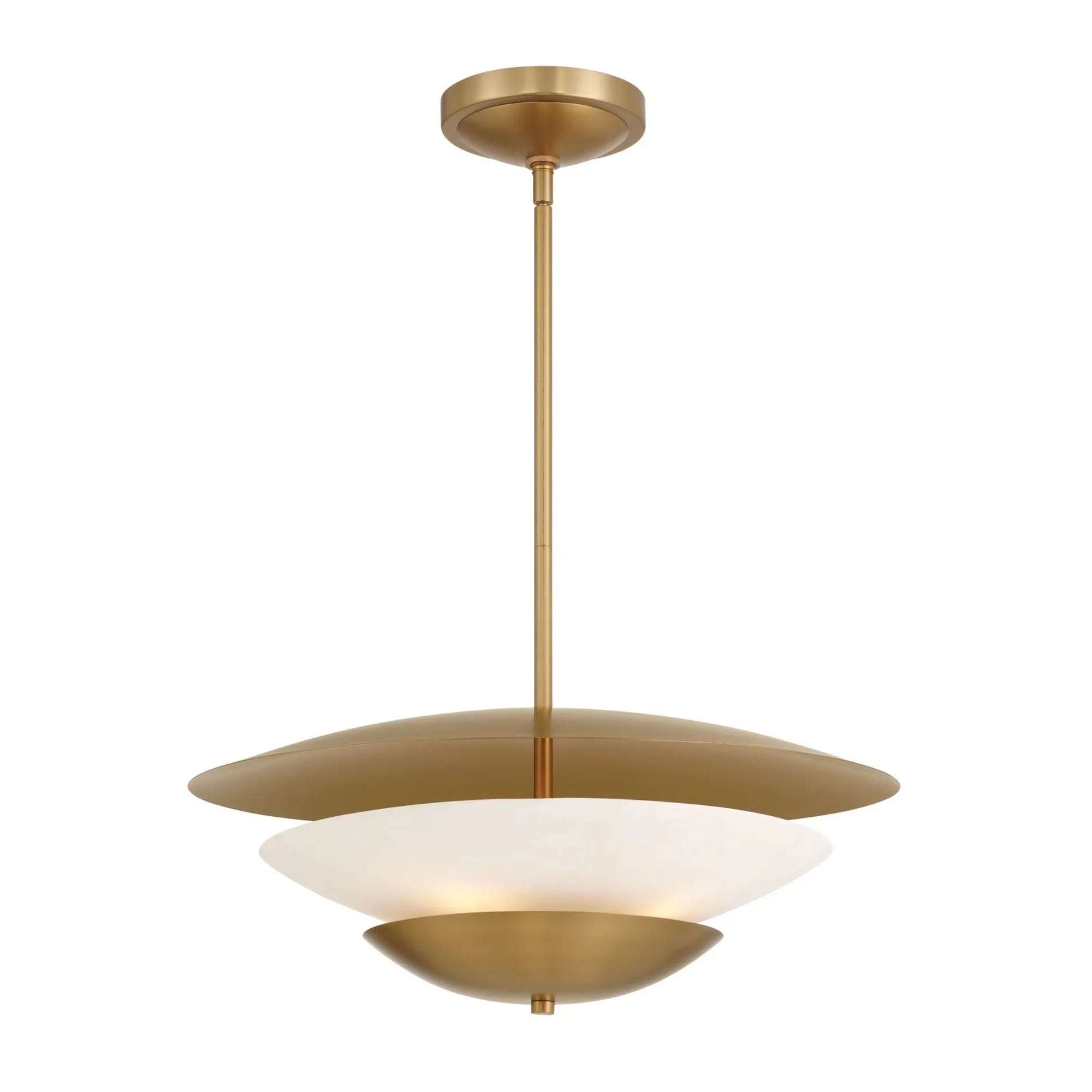 Solara 24" 4-Light Pendant, Legacy Brass Finish - Bees Lighting